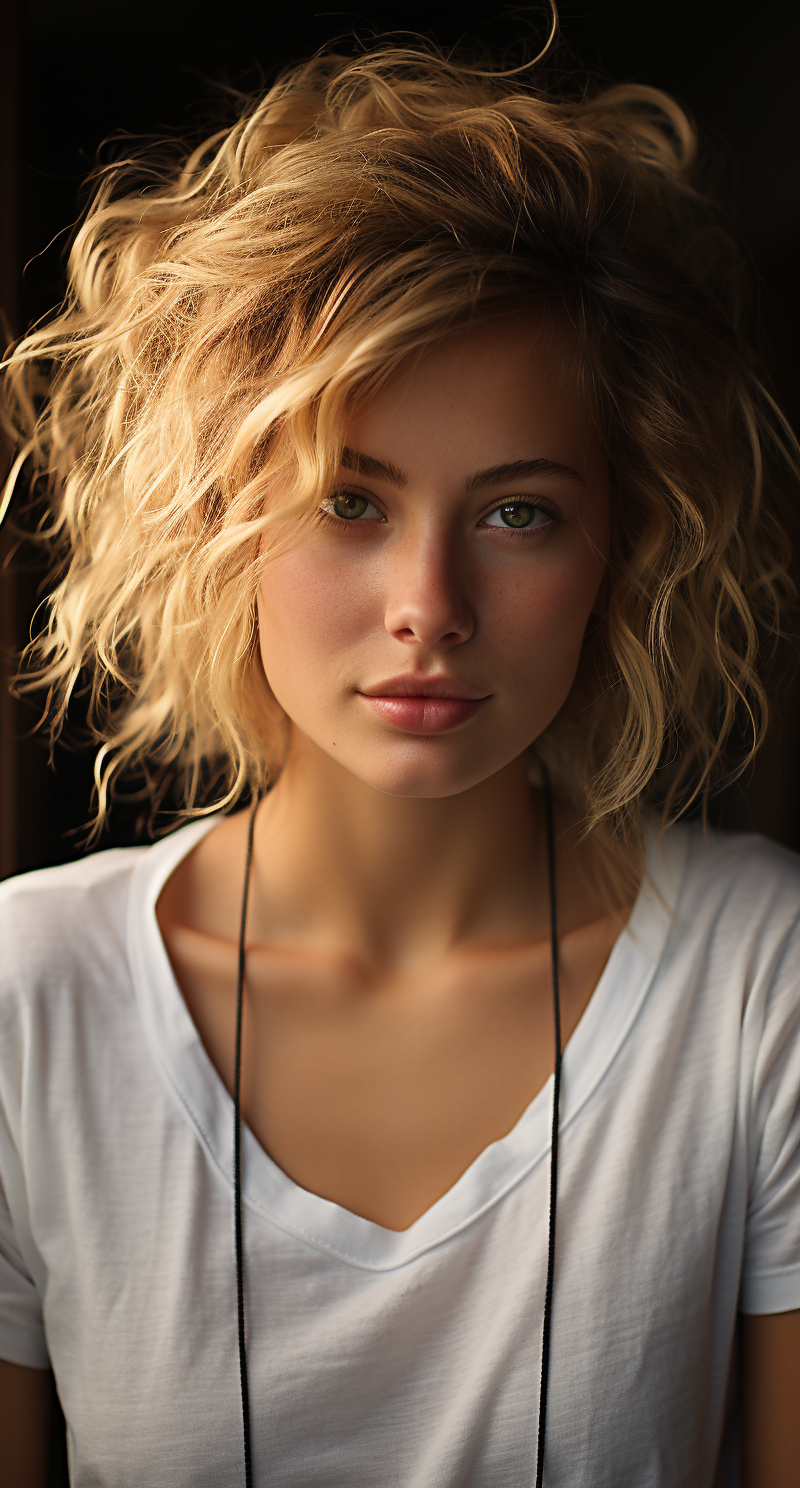 Midjourney prompt: a detailed and realistic portrait of a beautiful w... - Midjourney