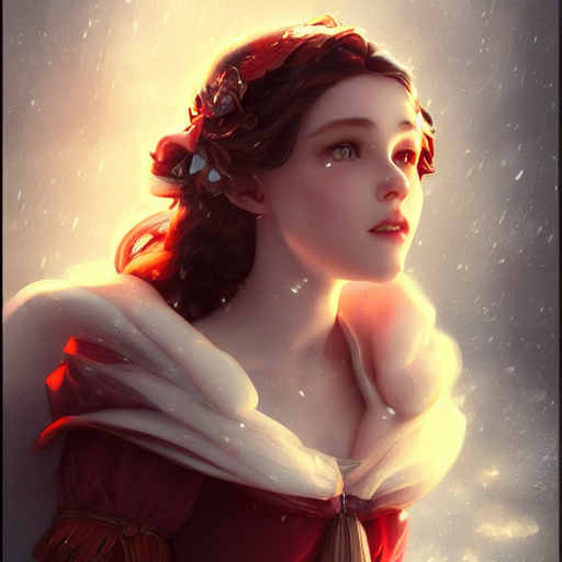Stable Diffusion prompt: Little snow white princess,head ...