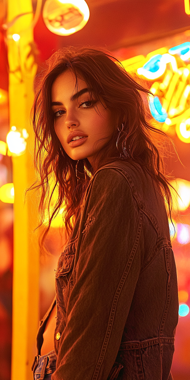 Midjourney prompt: fashion photography, cover photo, female model fac... - Midjourney
