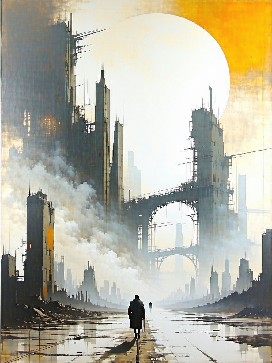 Stable Diffusion prompt: /imagine prompt an amazing dystopian image (in the... - Stable Diffusion