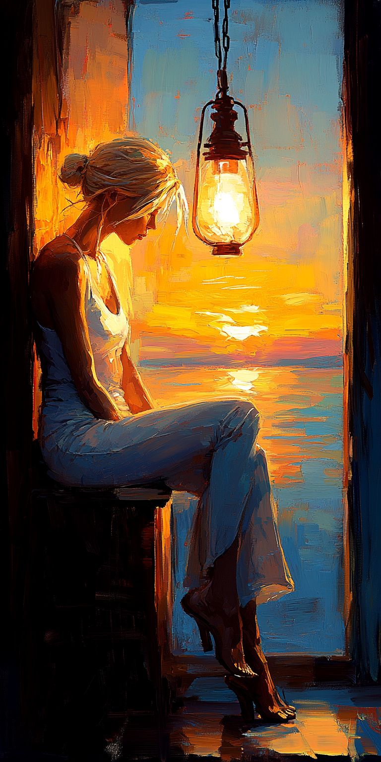 Midjourney prompt: portrait of a woman, in the style of Greg Hildebra... - Midjourney