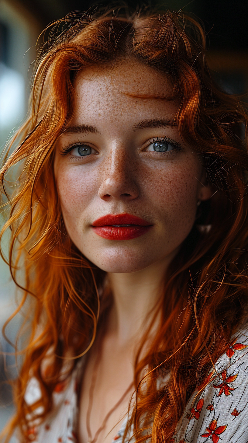 صورة مولدة بالذكاء الاصطناعي: Midjourney prompt: a realistic photo of a [very pretty 40 year old wo... (نموذج Midjourney - صور شخصية)