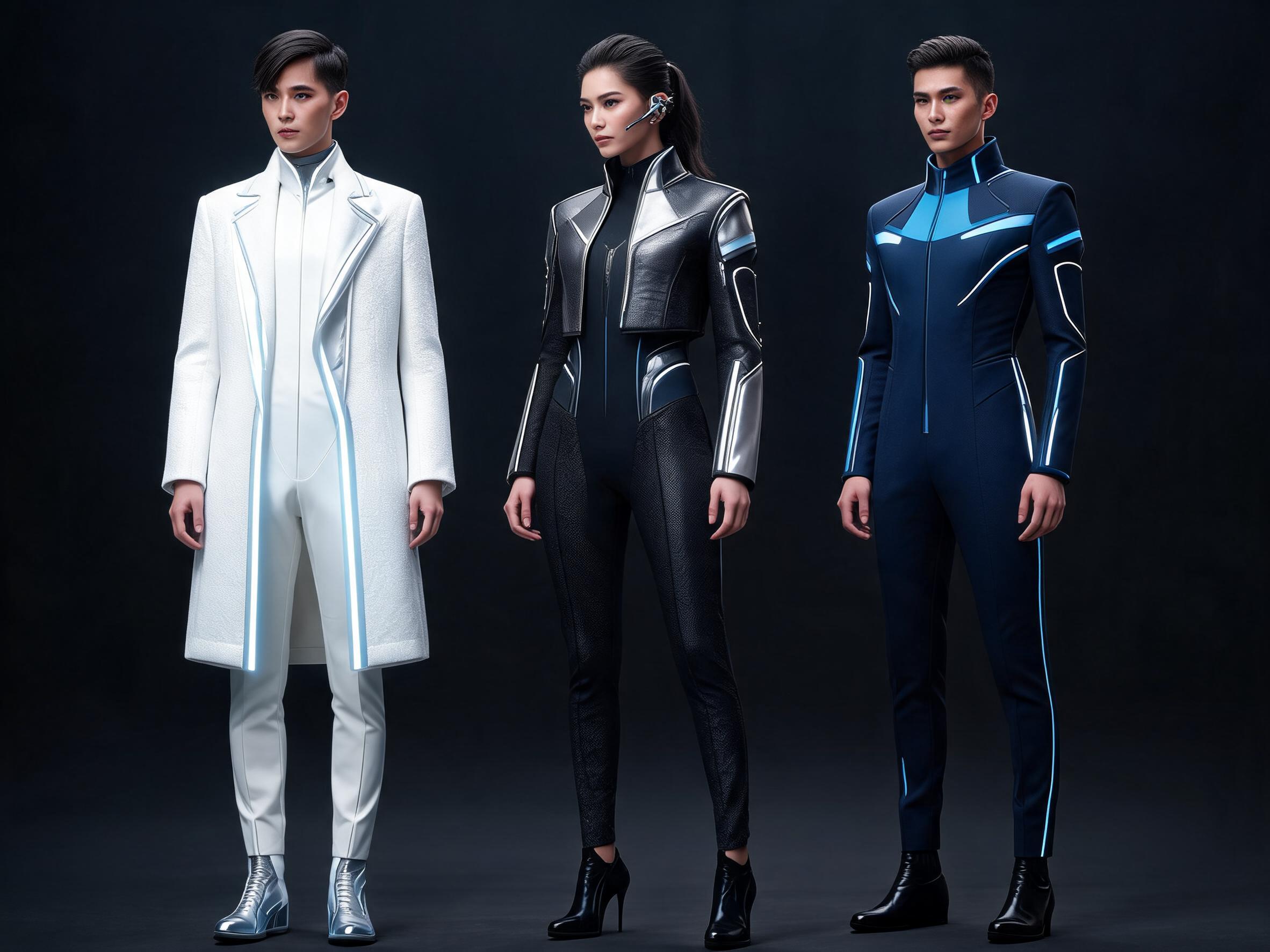 Seedream 5 prompt: Create a high-fashion concept sheet of futuristic ... - Seedream 5