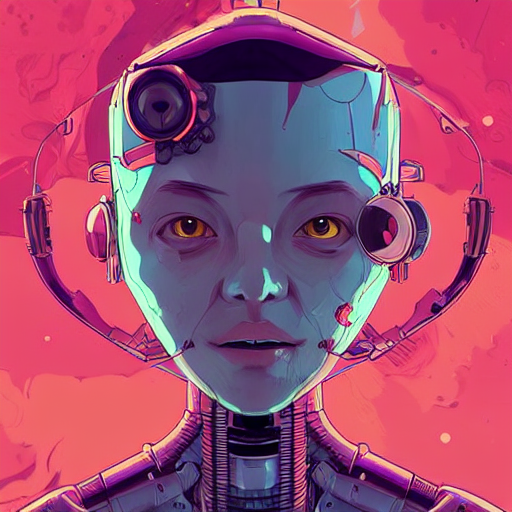 AI generated: Stable Diffusion prompt: a study of cell shaded protrait of female robot, l... (Stable Diffusion - Concept Art)