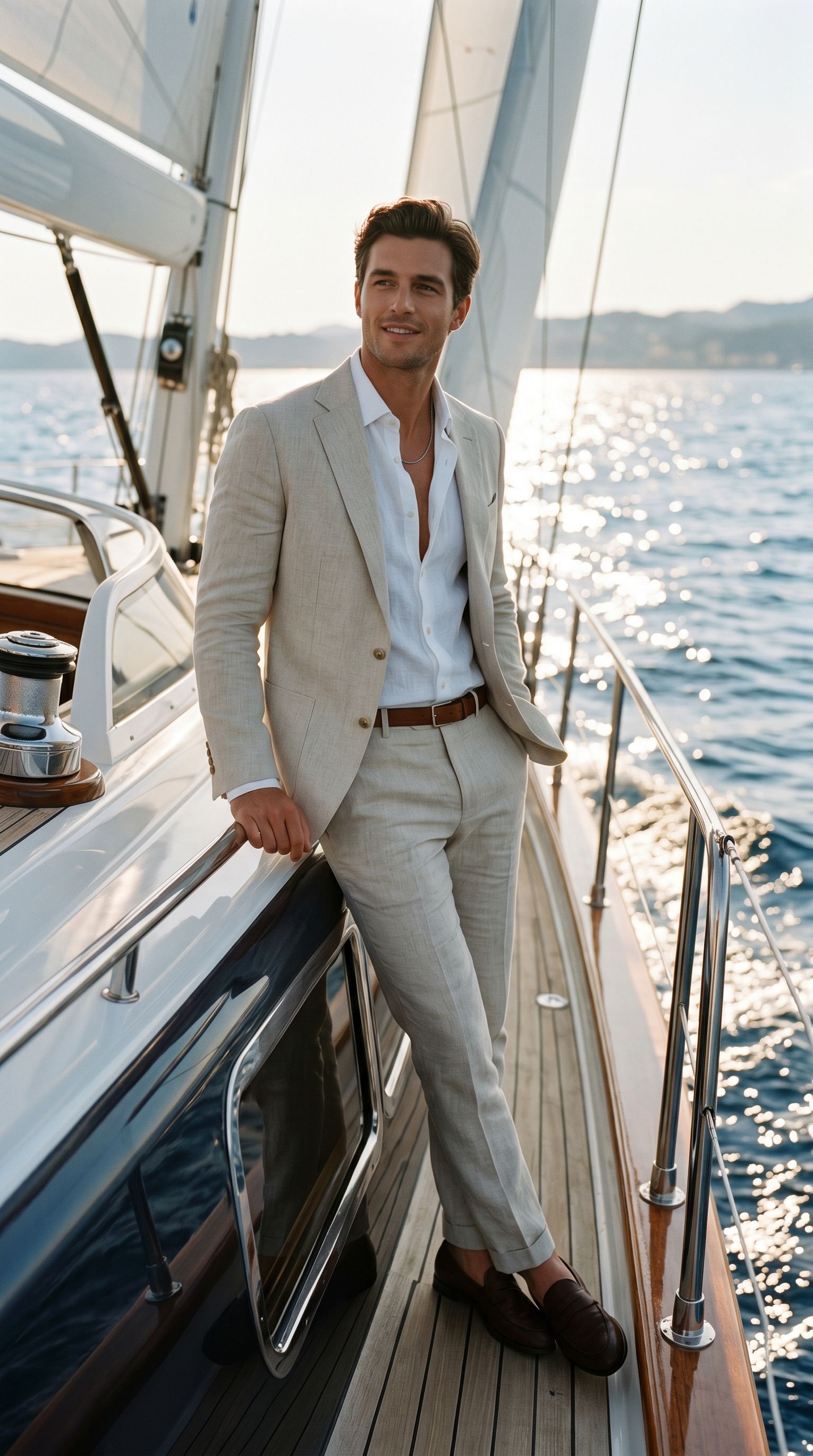 AI generated: Nano Banana prompt: Create a high-end fashion image of a male model we... (Nano Banana - Fashion)