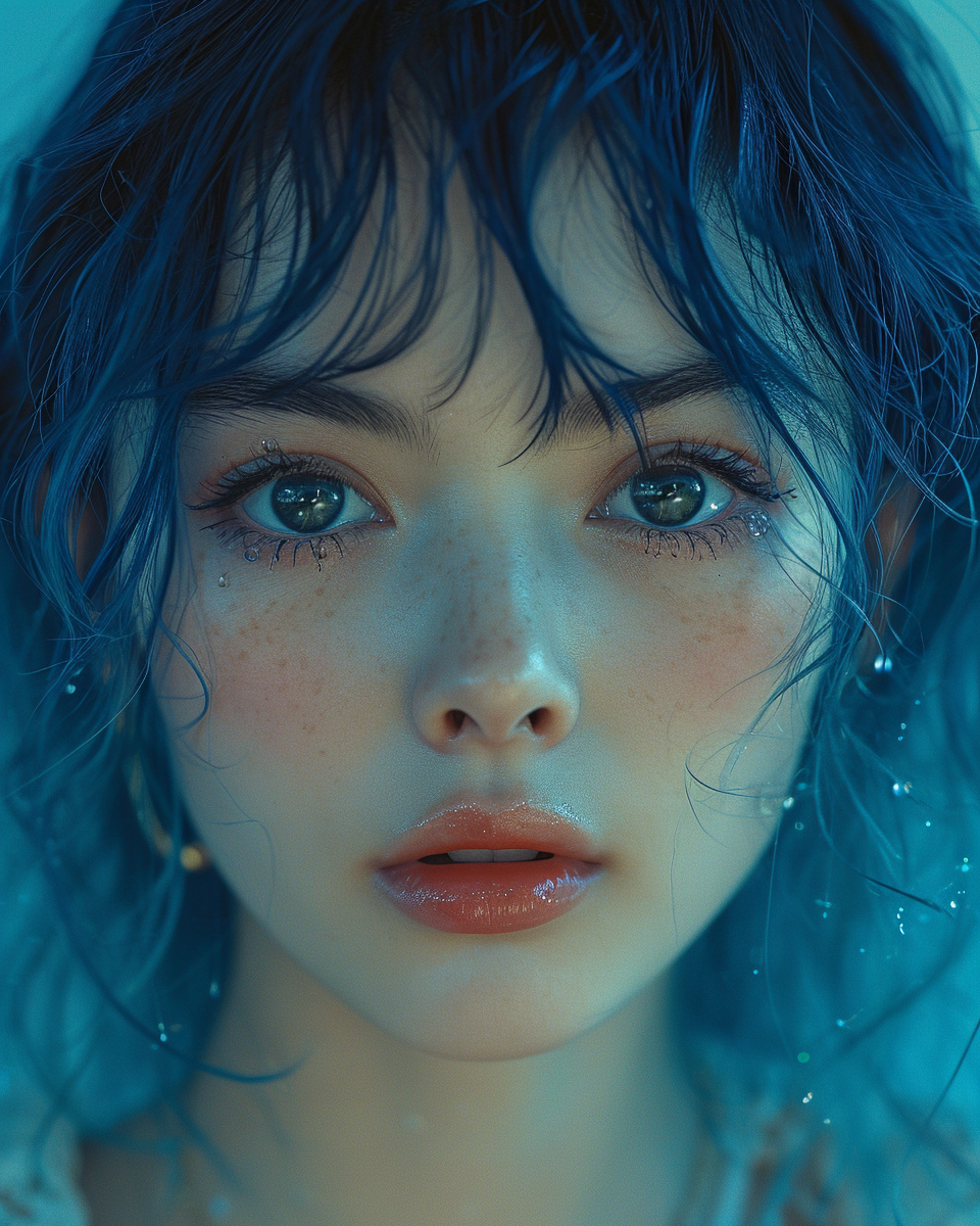 Midjourney prompt: japanese model, in the style of rinko kawauchi, li... - Midjourney