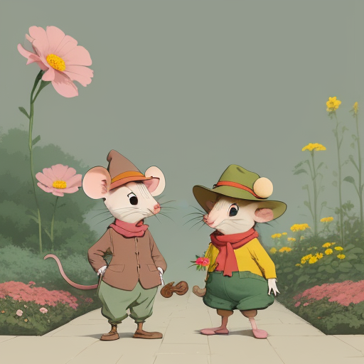 AI generated: DreamShaper prompt: mouse character, inspired by the styles of Mo Will... (DreamShaper - Animals & Nature)