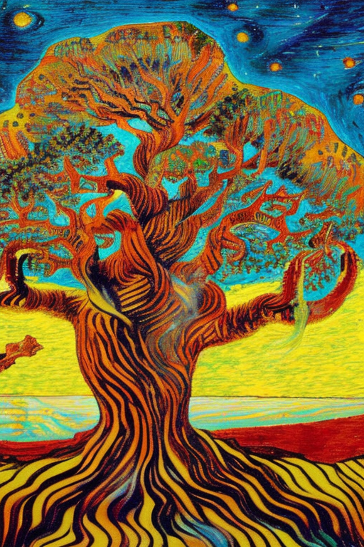 Stable Diffusion prompt: The tree of knowledge, connectin...