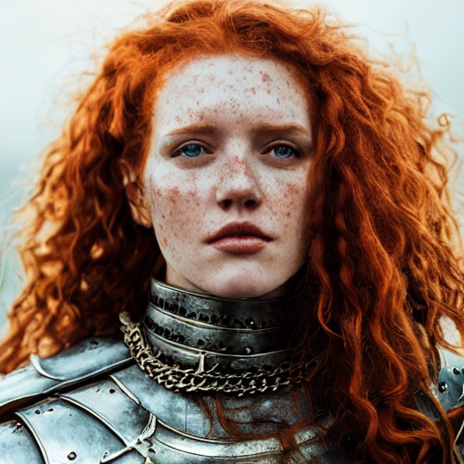 AI generated: Stable Diffusion prompt: portrait photo of an open and proud looking, beaut... (Stable Diffusion - Photography)