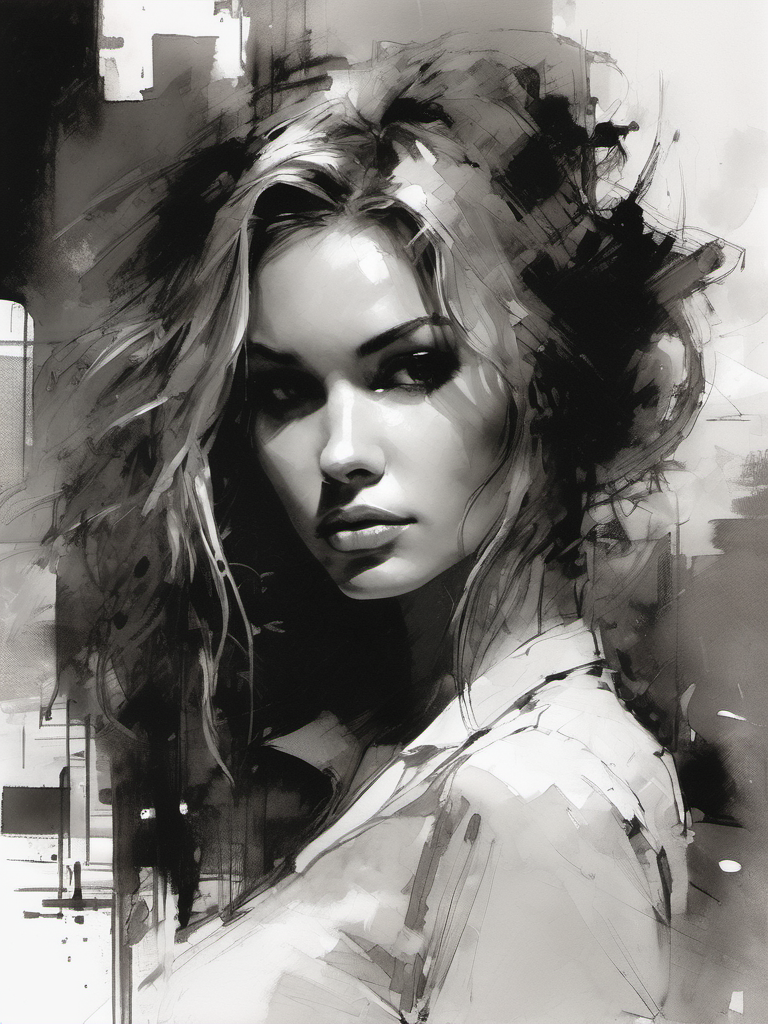 AI generated: Stable Diffusion prompt: a digital portrait of a bad girl, by Jeremy Mann, ... (Stable Diffusion - Portraits)