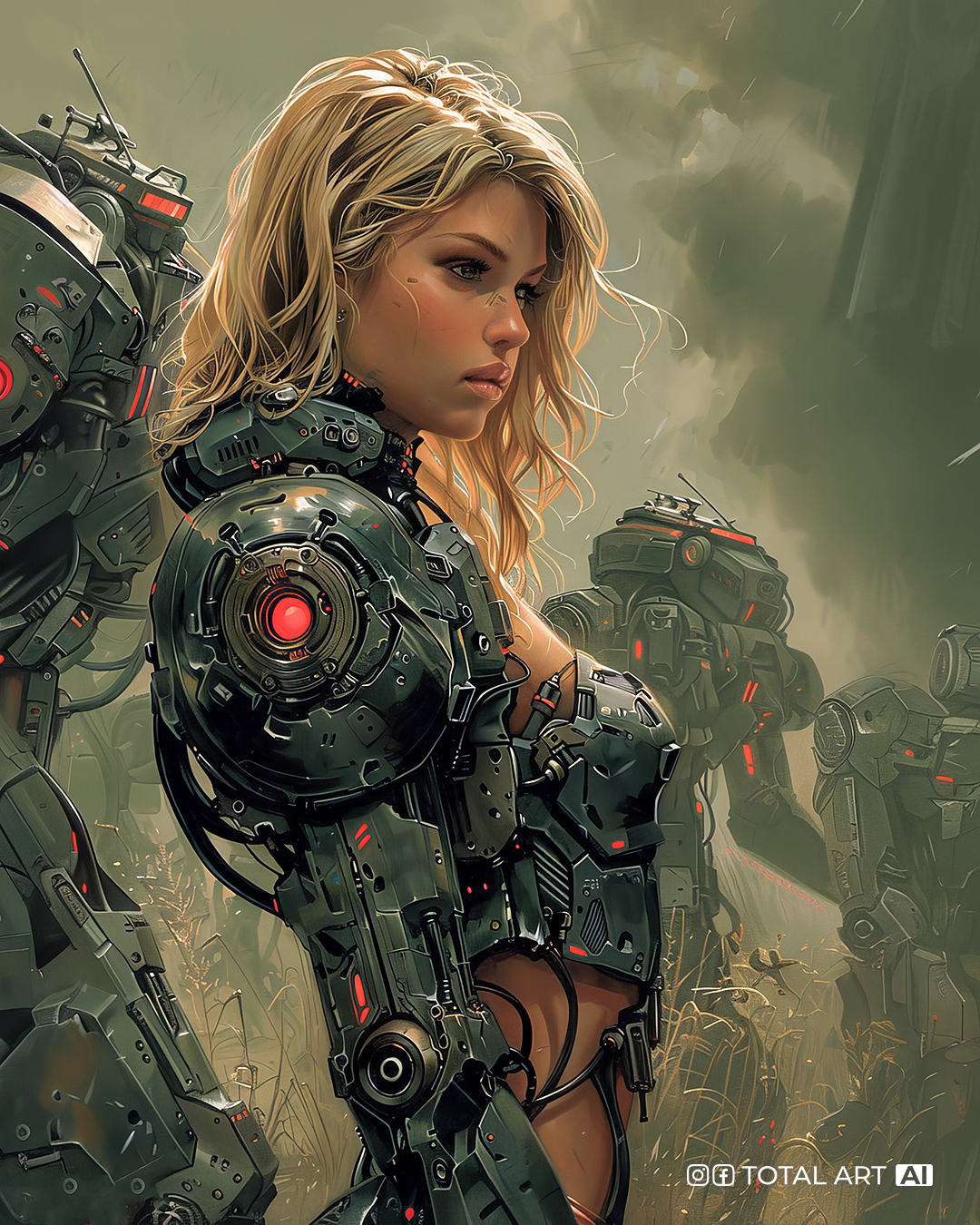 AI generated: «Encircling the enemy from the flanks» (Midjourney - Character Design)