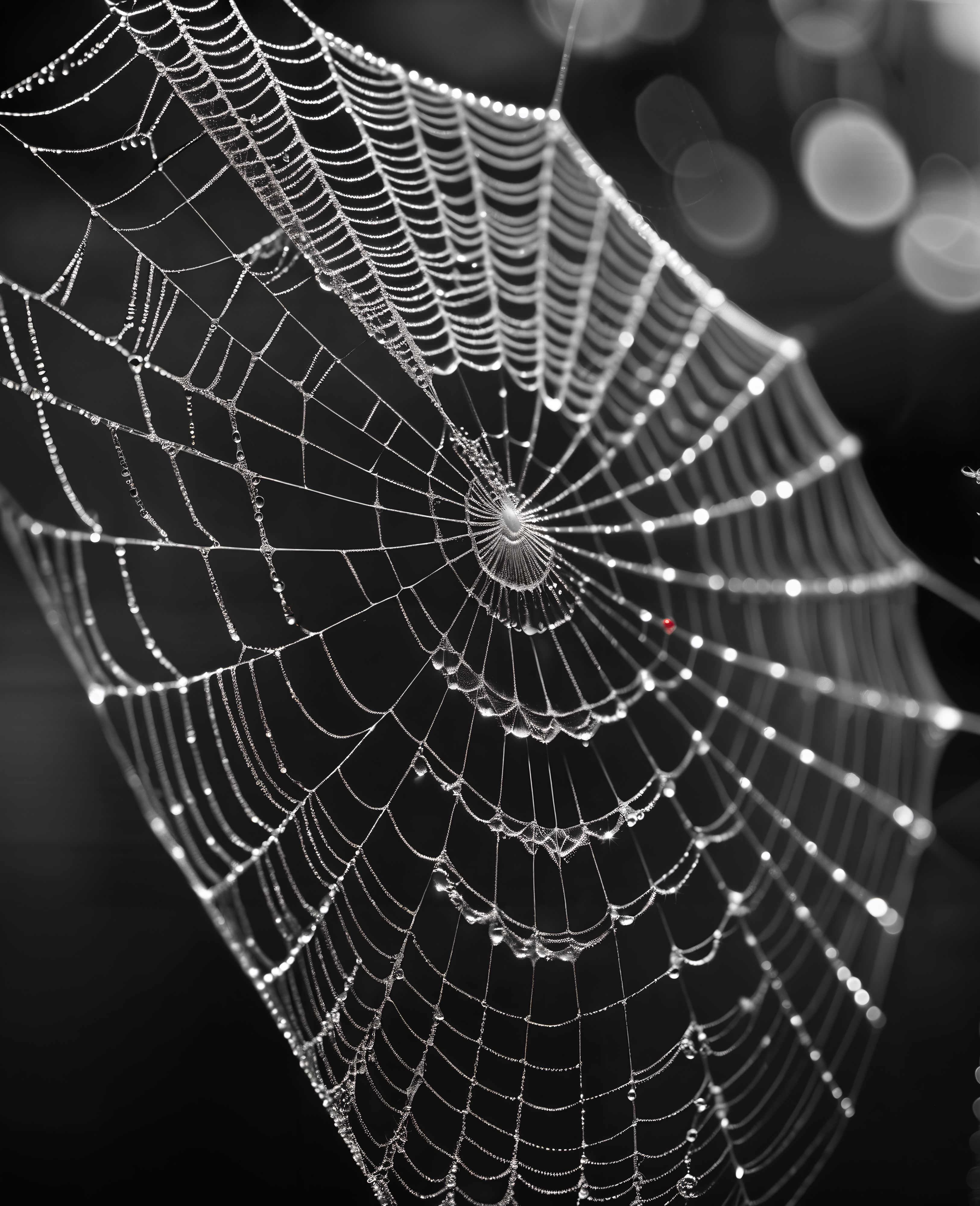 صورة مولدة بالذكاء الاصطناعي: Morning Web (نموذج Stable Diffusion - تصوير فوتوغرافي)