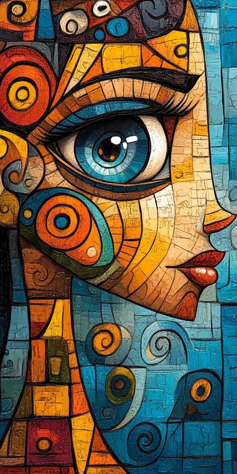 AI generated: Midjourney prompt: abstract painting of a woman in the style of Pablo... (Midjourney - Portraits)