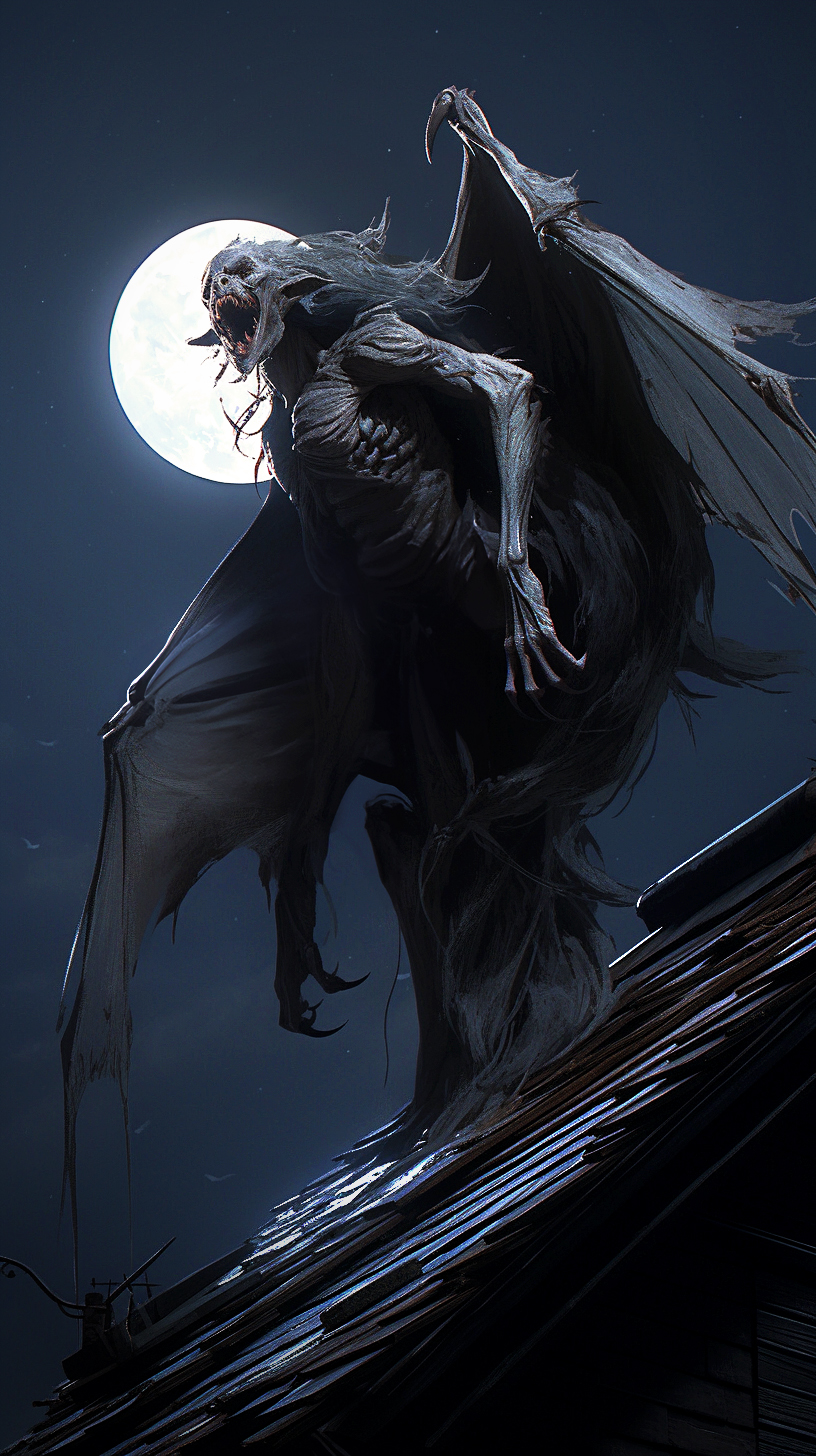 AI generated: Philippine Creatures: Manananggal (Midjourney - Concept Art)