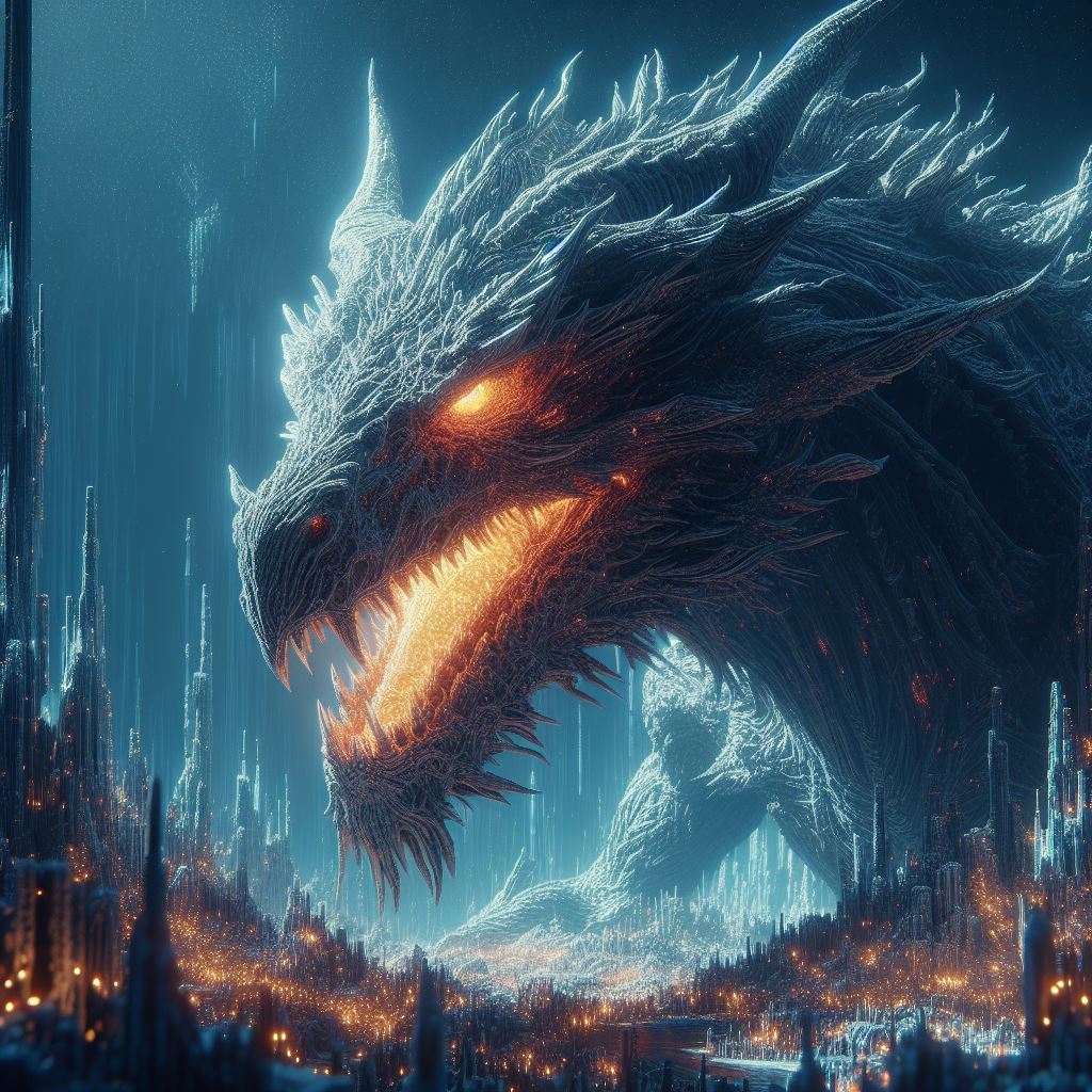 AI generated: DALL·E prompt: mesmerizing 3D scene showcasing Midir, the Ancien... (DALL·E - 3d Renders)