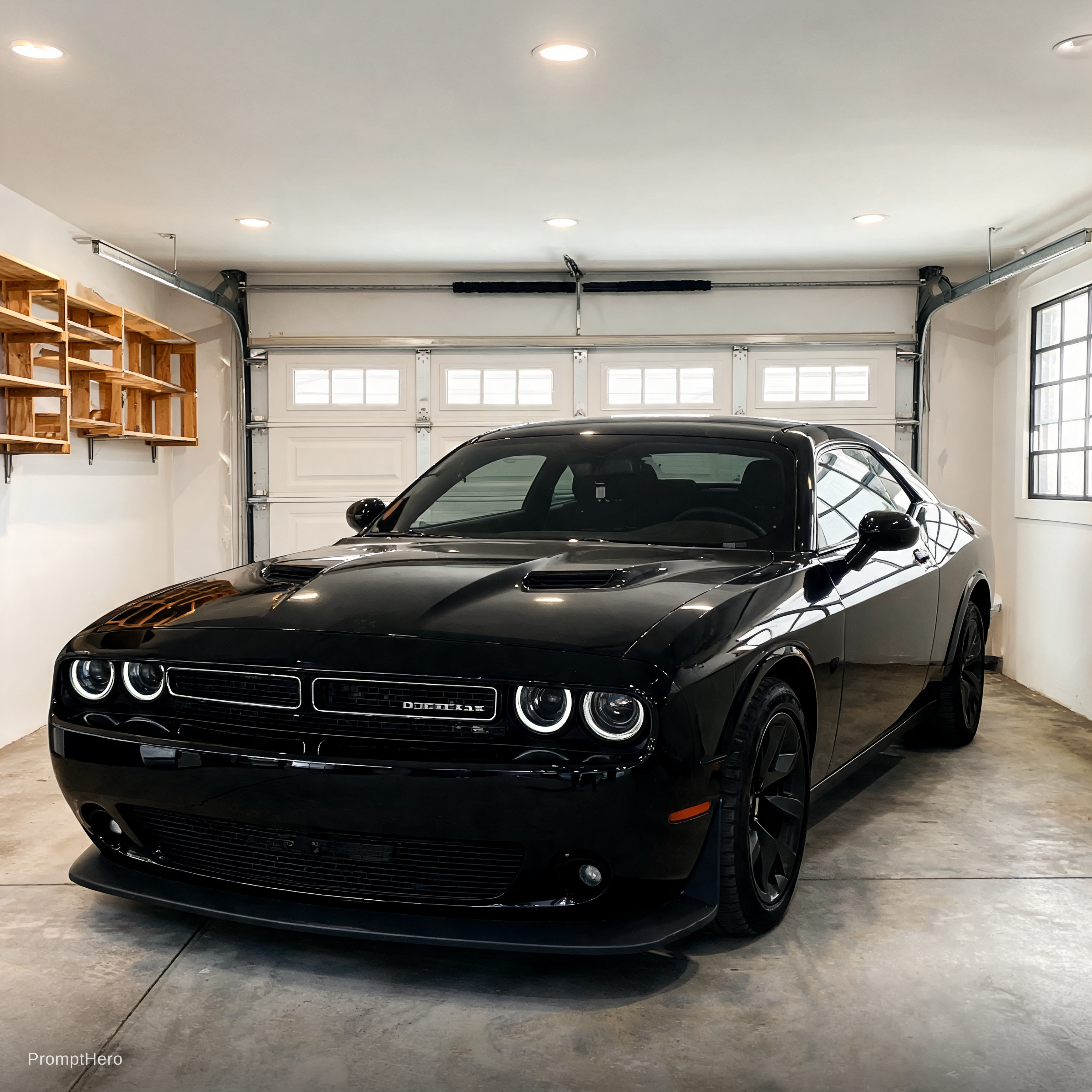 صورة مولدة بالذكاء الاصطناعي: Seedream 5 prompt: replace the audi parked in the garage with the sec... (نموذج Seedream 5 - فن مفاهيمي)