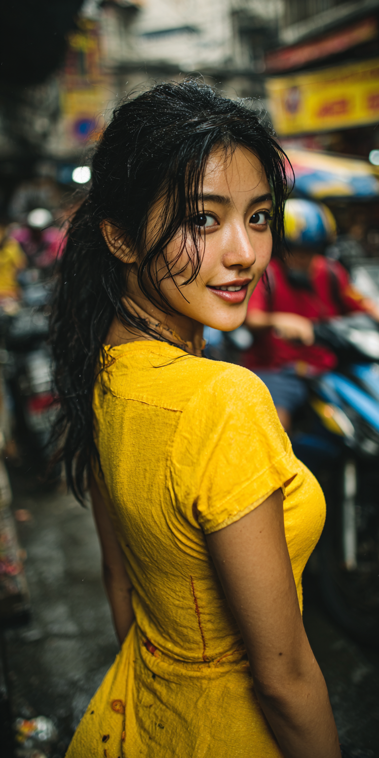AI generated: Midjourney Papercut prompt: woman, side view, slight smile, shot on a Canon A7... (Midjourney Papercut - Photography)