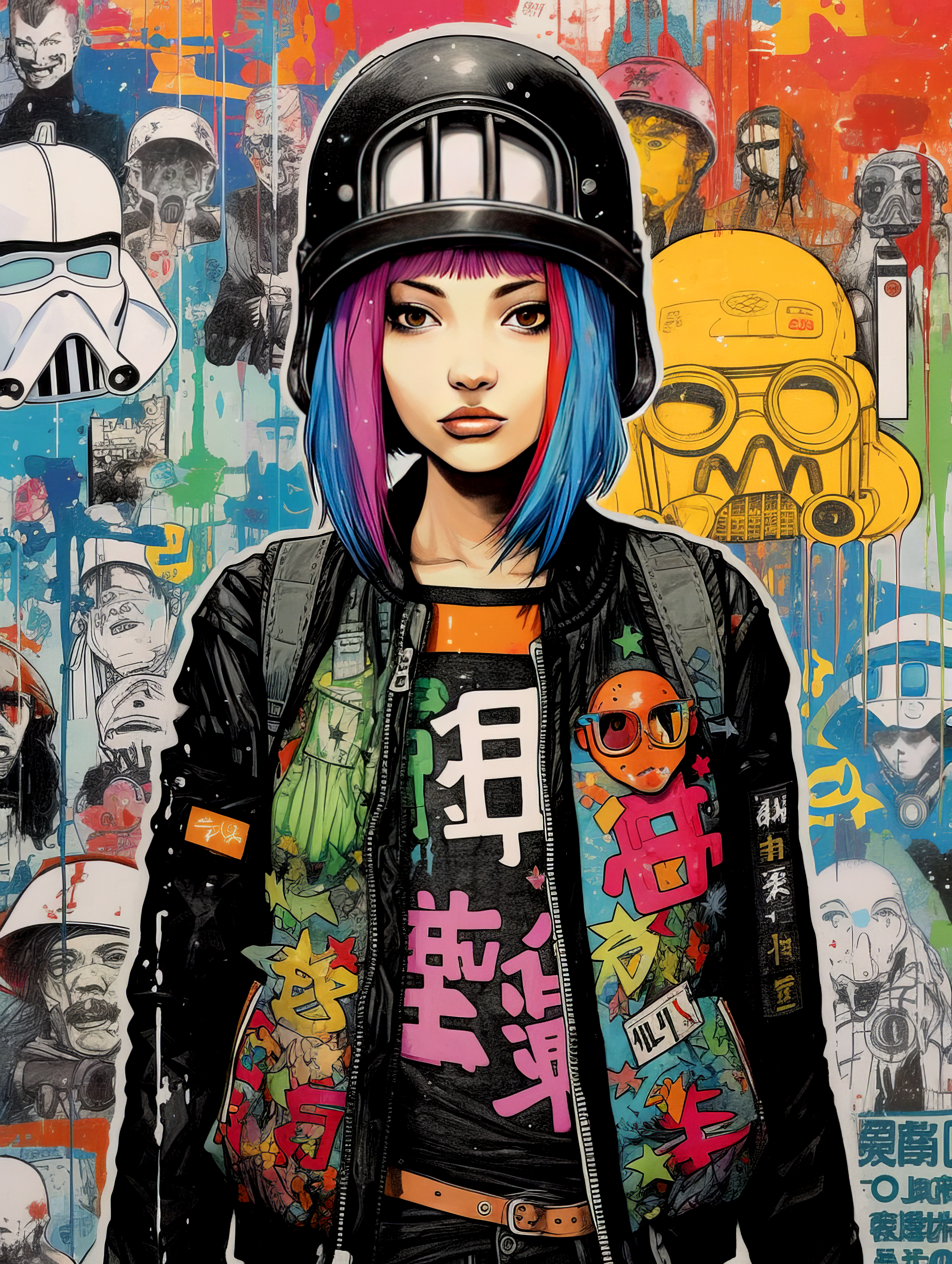 AI generated: Rebel Style (Midjourney - Anime)