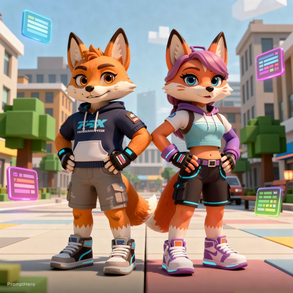 AI generated: FLUX prompt: hot furry r63 roblox (FLUX - Concept Art)