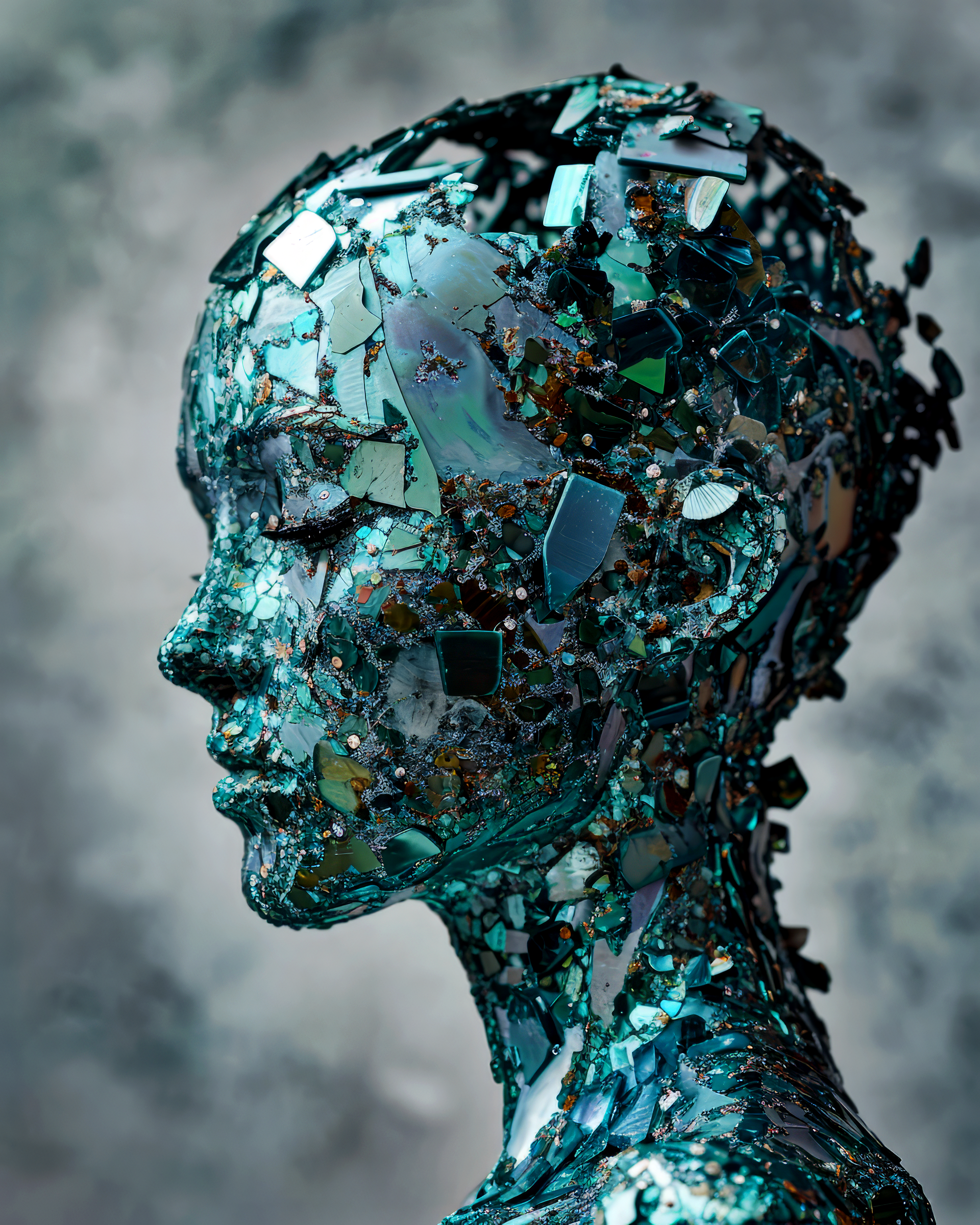 صورة مولدة بالذكاء الاصطناعي: Domino Teal (نموذج Midjourney - صور شخصية)