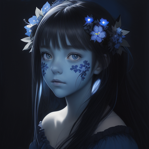 DreamShaper prompt: a beautiful picture of a girl with bl...