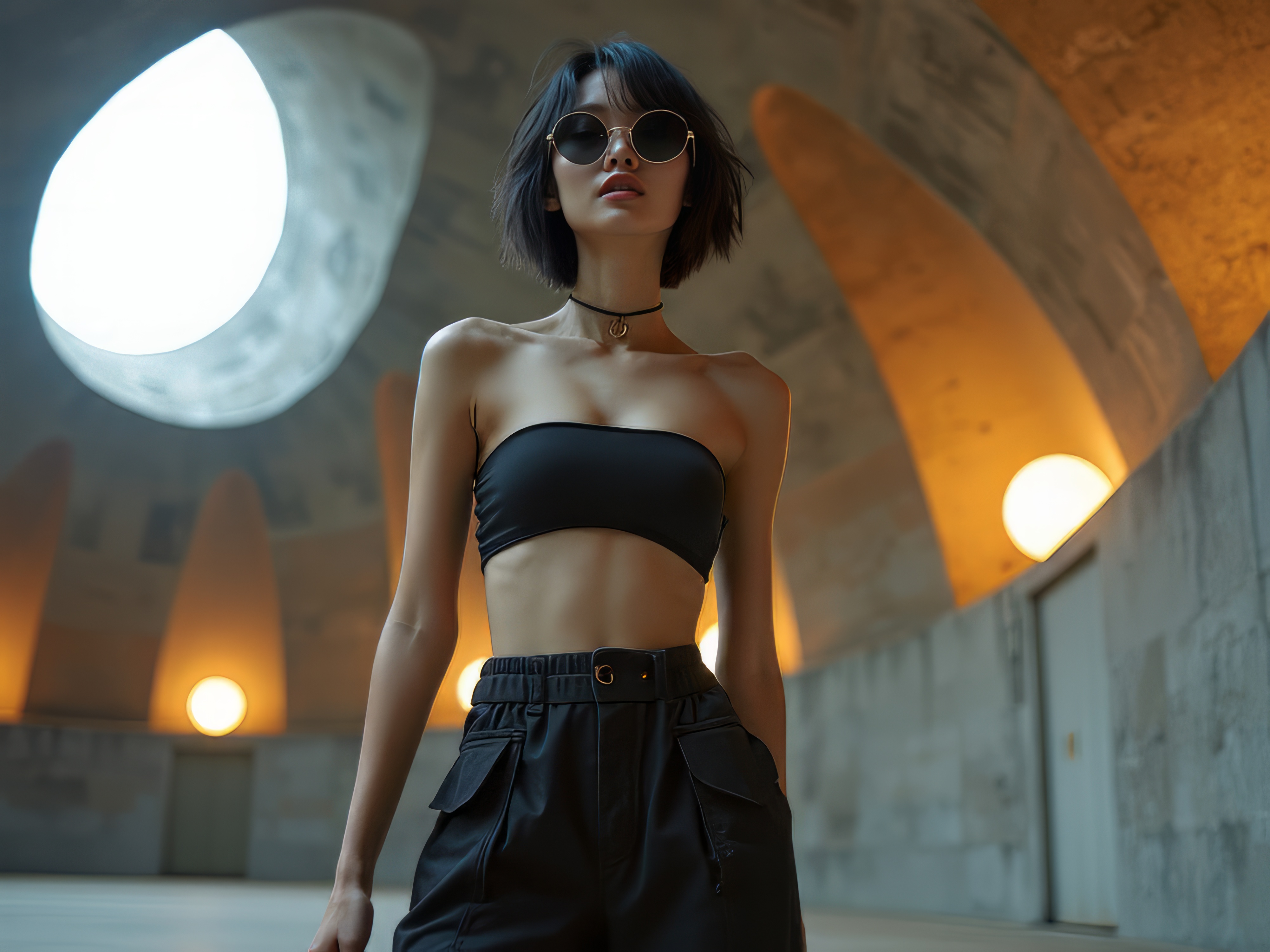 AI generated: FLUX prompt: High fashion photo of a slim, small breast, flat c... (FLUX - Photography)