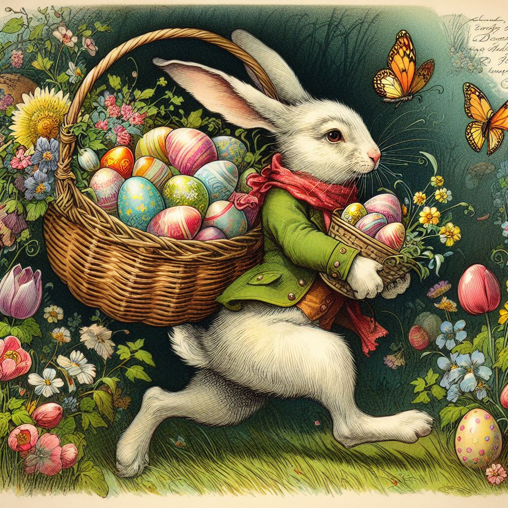 AI generated: A Day at Bunny school 2 (DALL·E - Concept Art)
