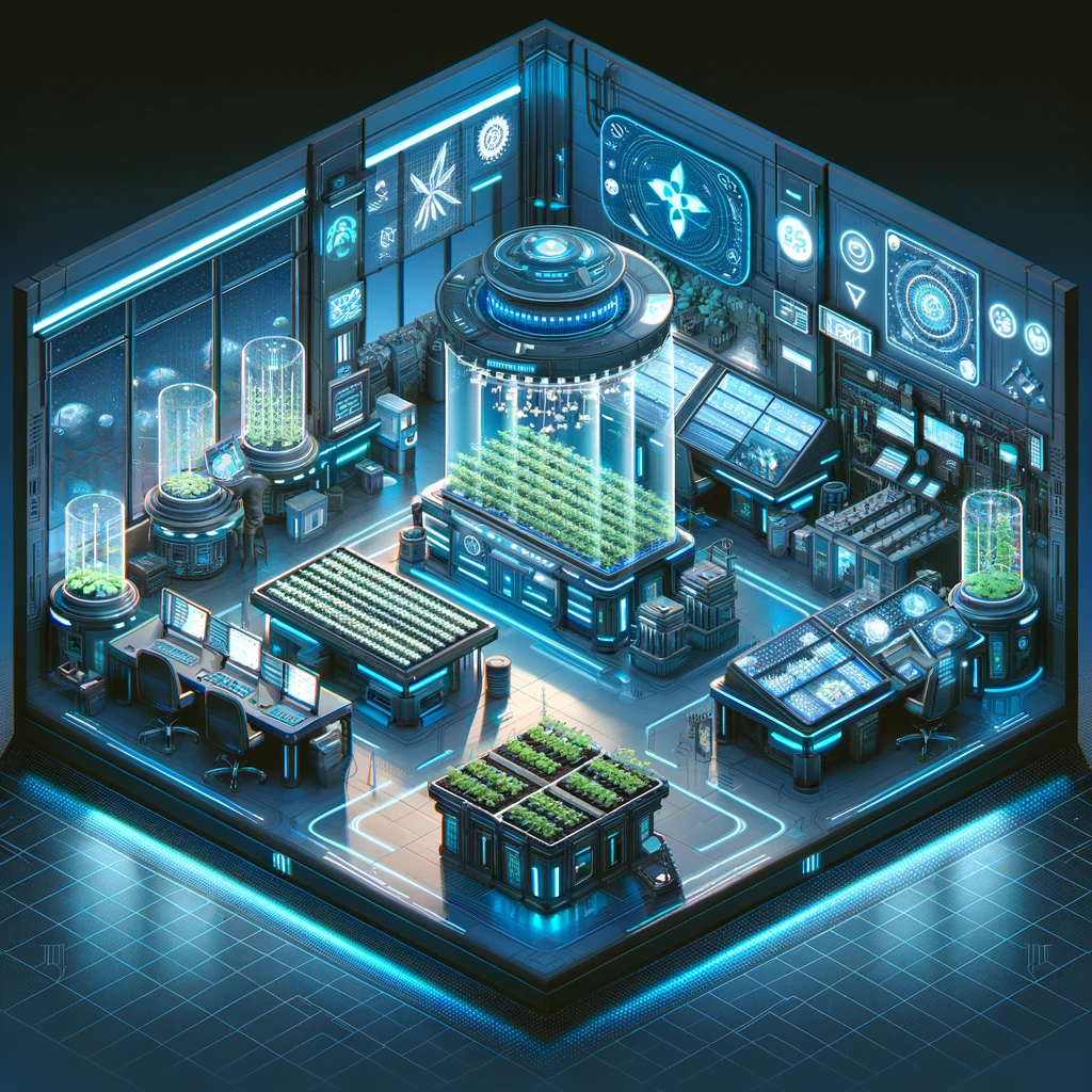 DALL·E prompt: An isometric, realistic depiction of a fut...