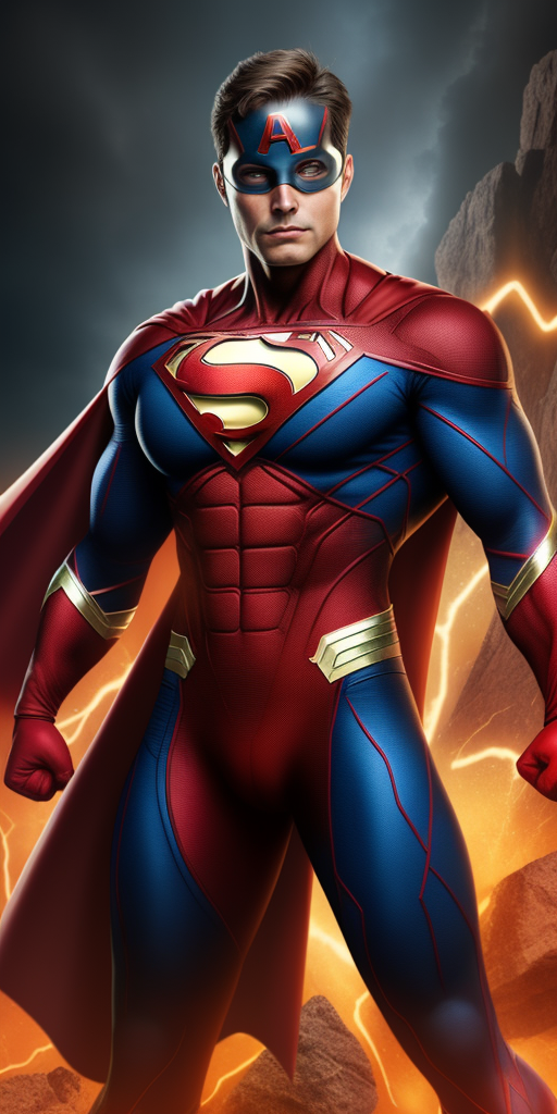 AI generated: DreamShaper prompt: magmatica Superhero, (DreamShaper - Concept Art)