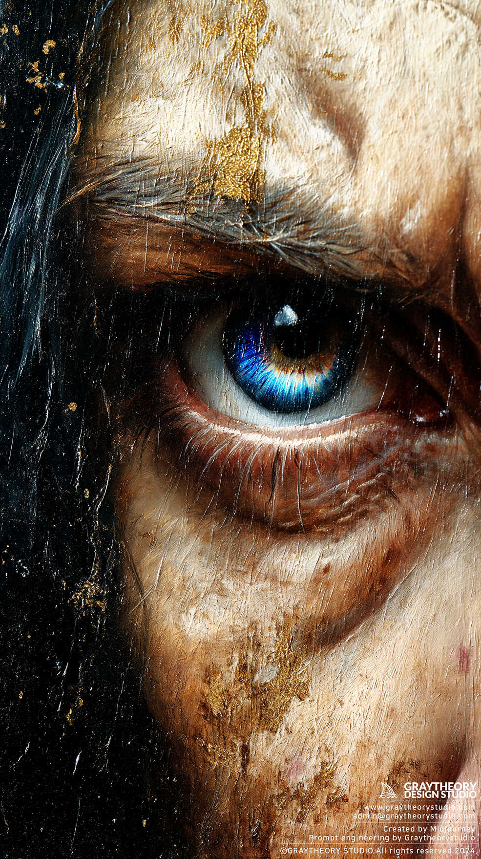 صورة مولدة بالذكاء الاصطناعي: Midjourney prompt: portrait, profound gaze, artistic, oil painting, g... (نموذج Midjourney - صور شخصية)
