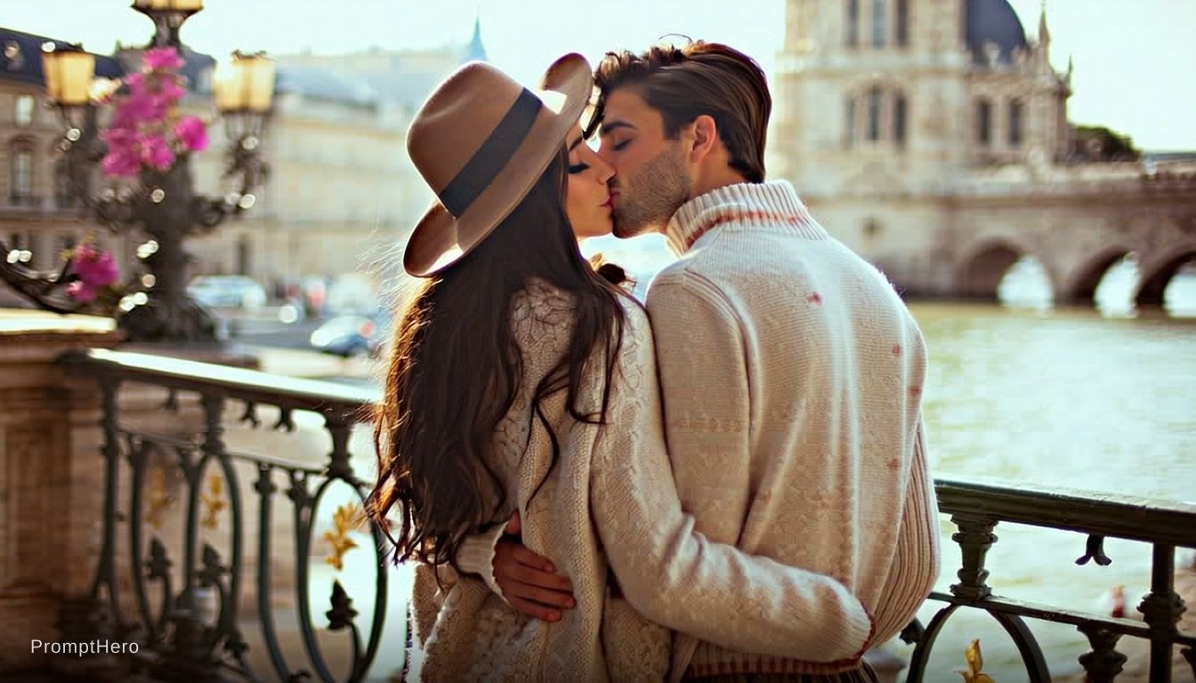 صورة مولدة بالذكاء الاصطناعي: Hero prompt: french Kiss hot (نموذج Hero - فن مفاهيمي)
