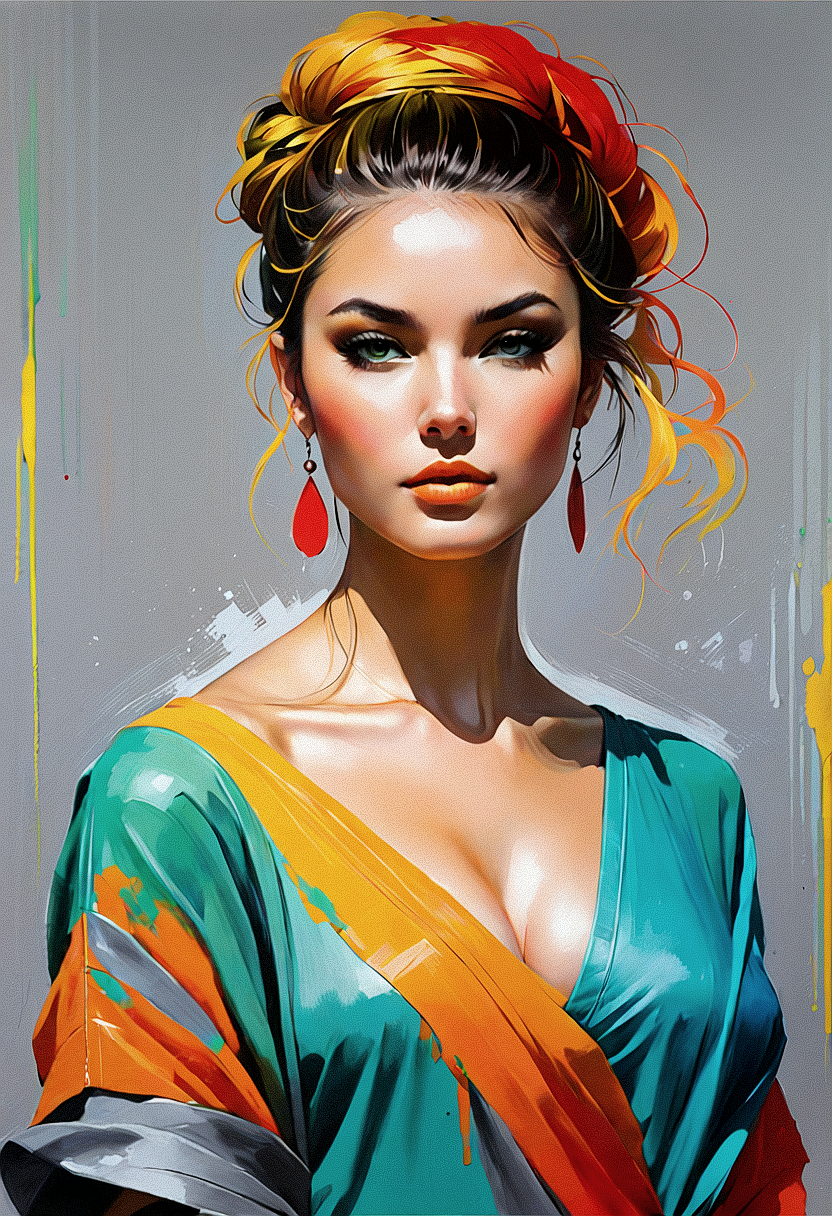 Stable Diffusion prompt: A painting of a beautiful woman ...