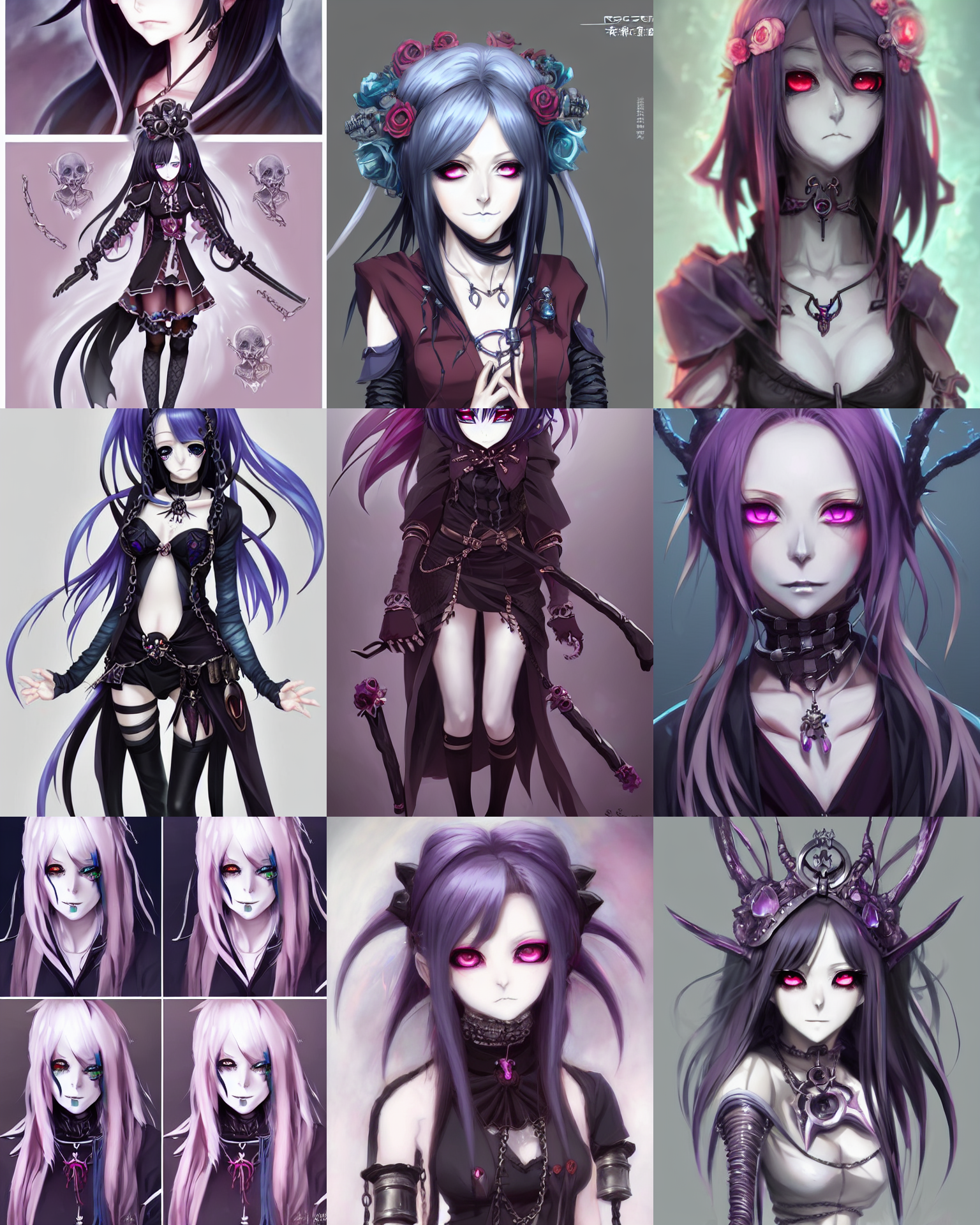 Stable Diffusion prompt: Character concept art of a femal...