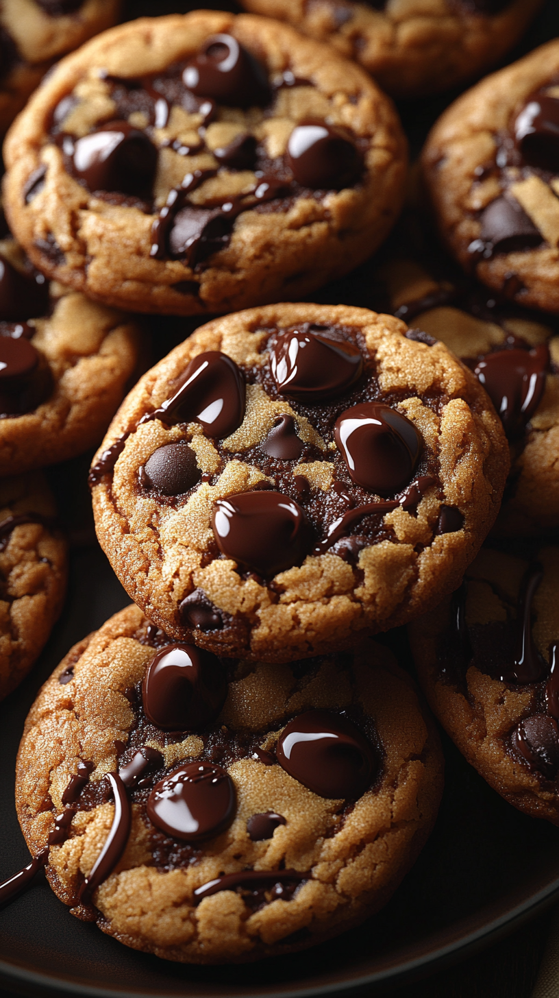 AI generated: Midjourney prompt: A close-up of a plate of chocolate chip cookies sh... (Midjourney - Photography)