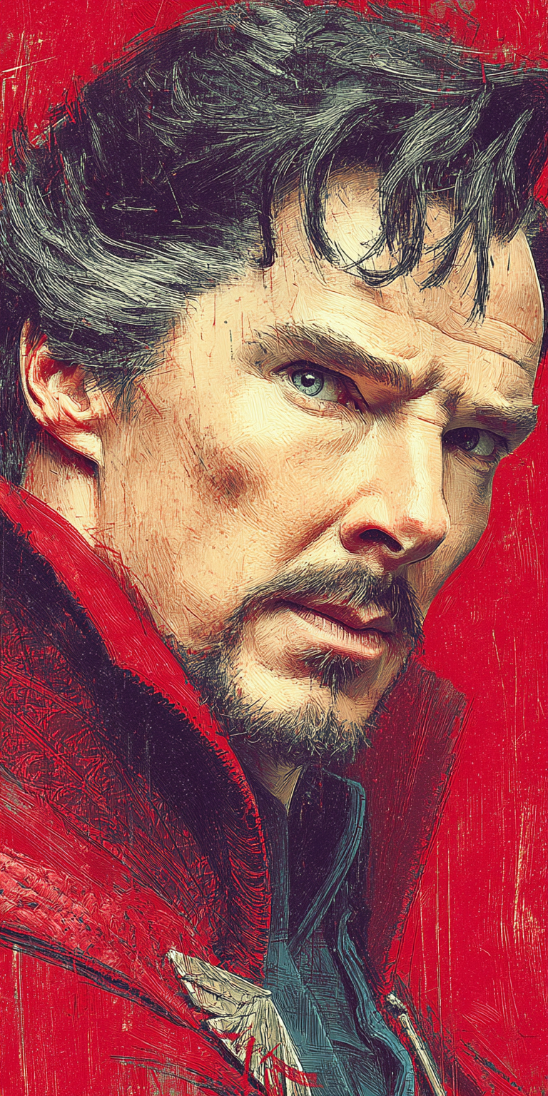 AI generated: Midjourney prompt: Benedict Cumberbatch as Doctor Strange --ar 1:2 --... (Midjourney - Concept Art)
