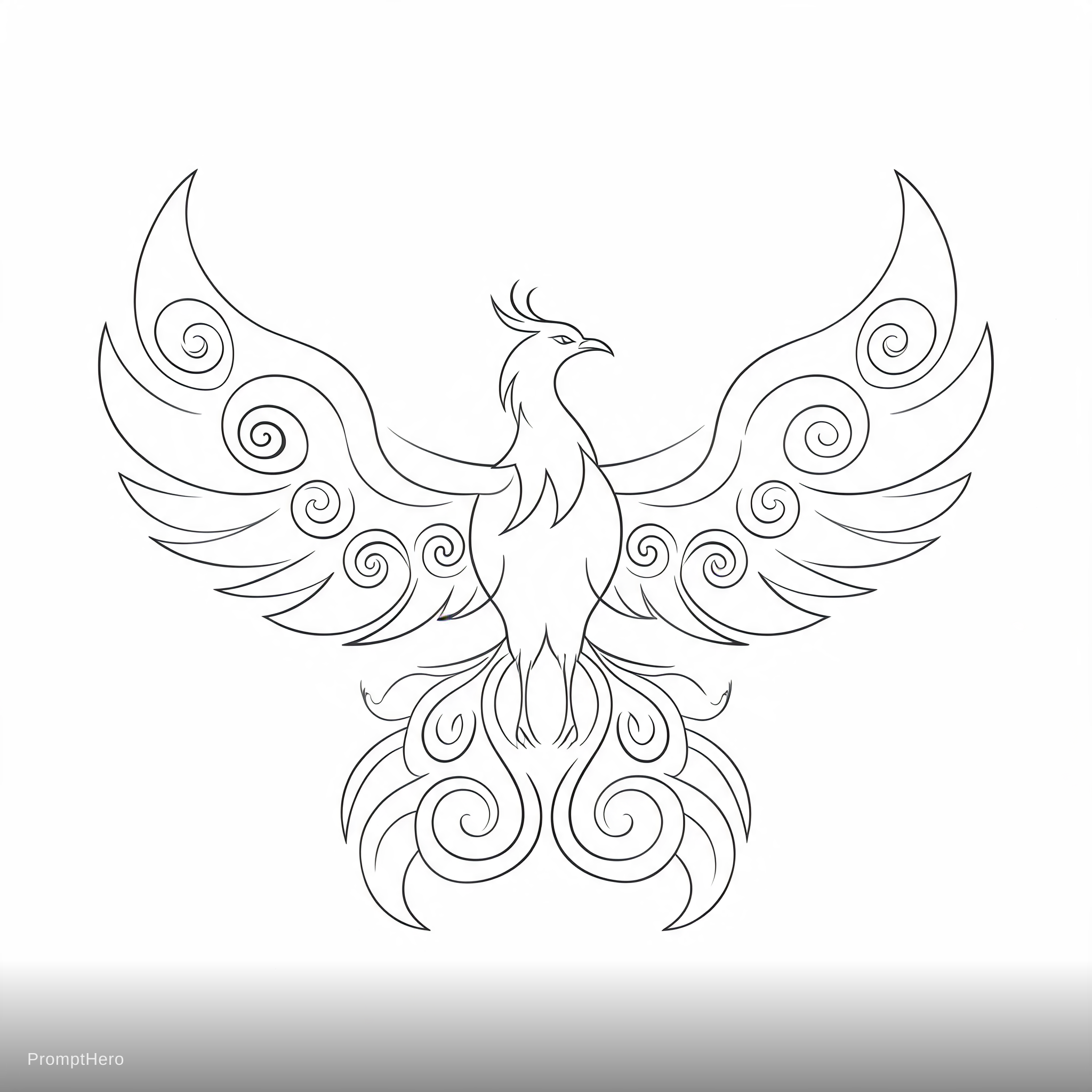 AI generated: Seedream 5 prompt: A Phoenix sketch standing harmoniously with instru... (Seedream 5 - Concept Art)