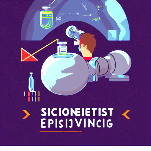 Stable Diffusion prompt: a scientist doing innovation and...