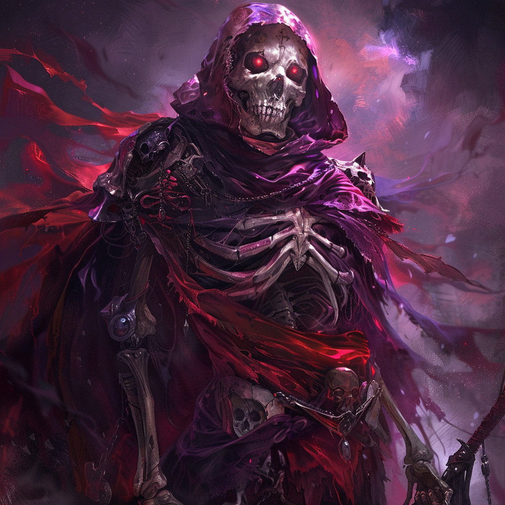 Midjourney prompt: character of skeletons art, fantasy art, wallpaper... - Midjourney