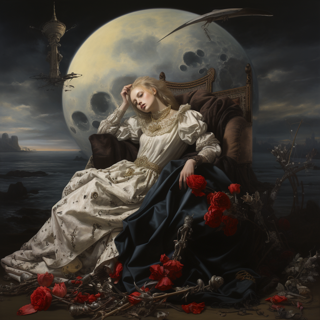 صورة مولدة بالذكاء الاصطناعي: Midjourney prompt: Personification of anathema (نموذج Midjourney - فن مفاهيمي)