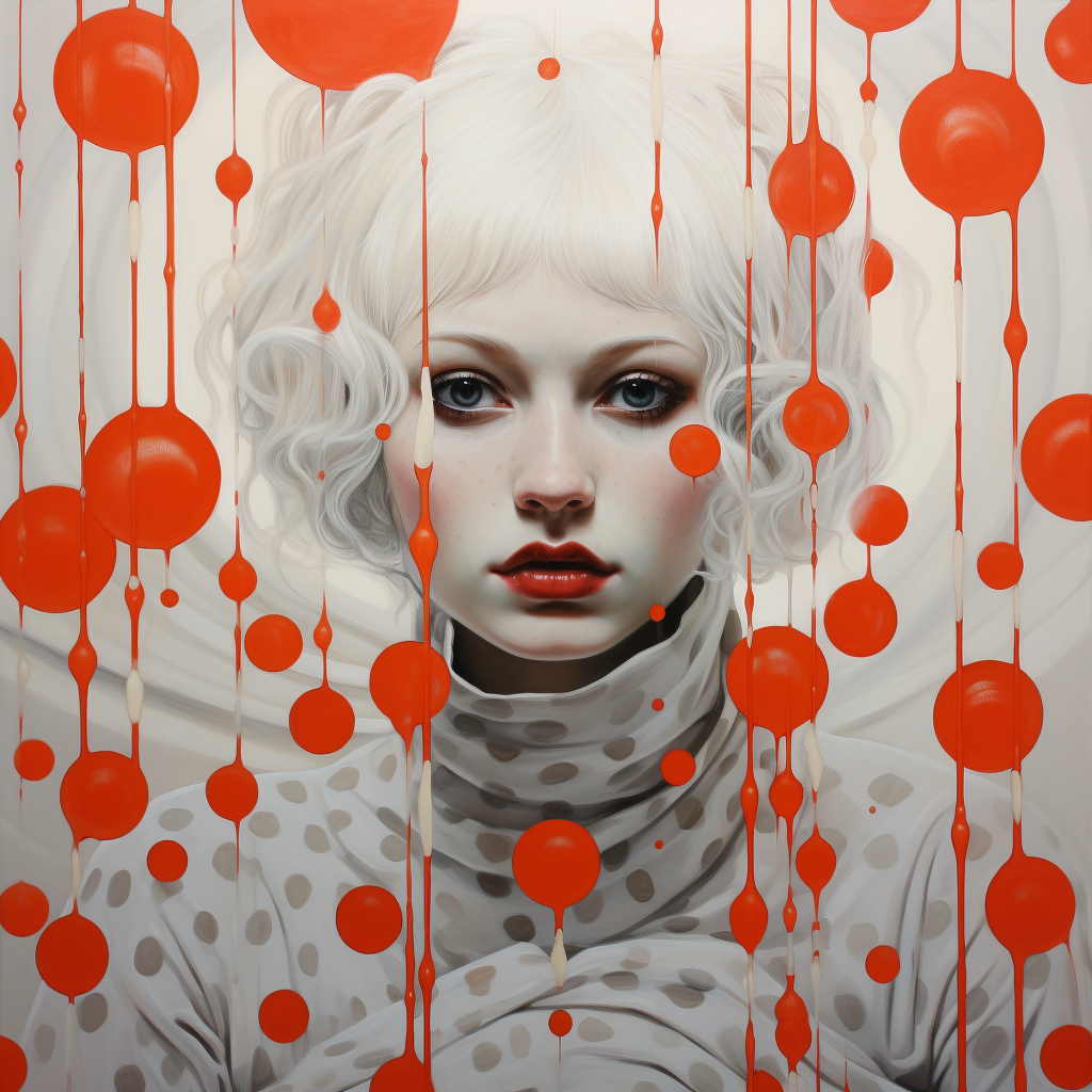 صورة مولدة بالذكاء الاصطناعي: Midjourney prompt: spots with red dots (نموذج Midjourney - تصوير فوتوغرافي)