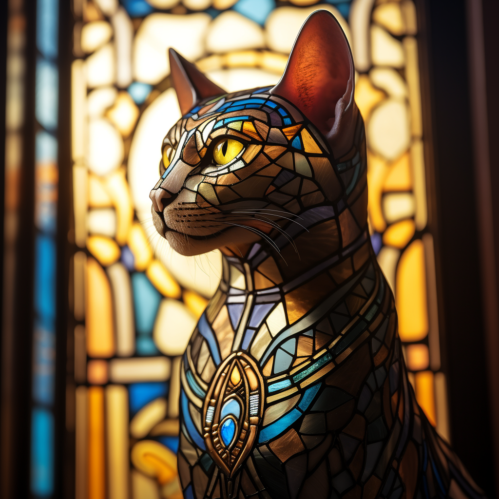 AI generated: Cleopatra's companion (Midjourney - Animals & Nature)