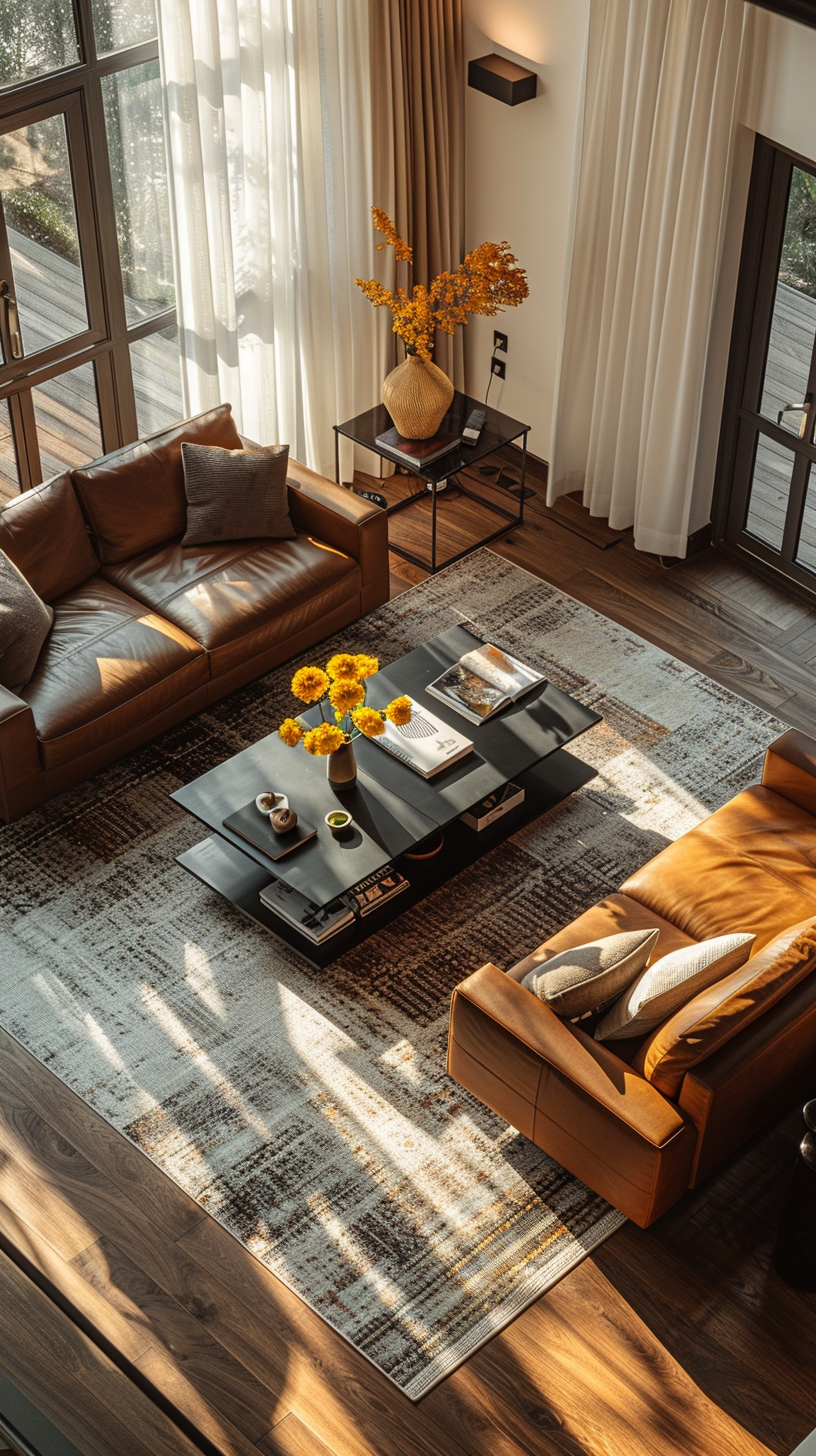 Midjourney prompt: photography, minimalist, aerial shot, apartment li... - Midjourney