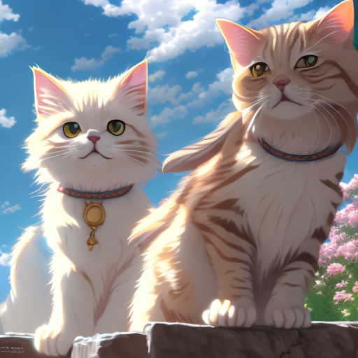 AI generated: Openjourney prompt: tabby cat animal, anime, ultra-detailed, white bac... (Openjourney - Concept Art)