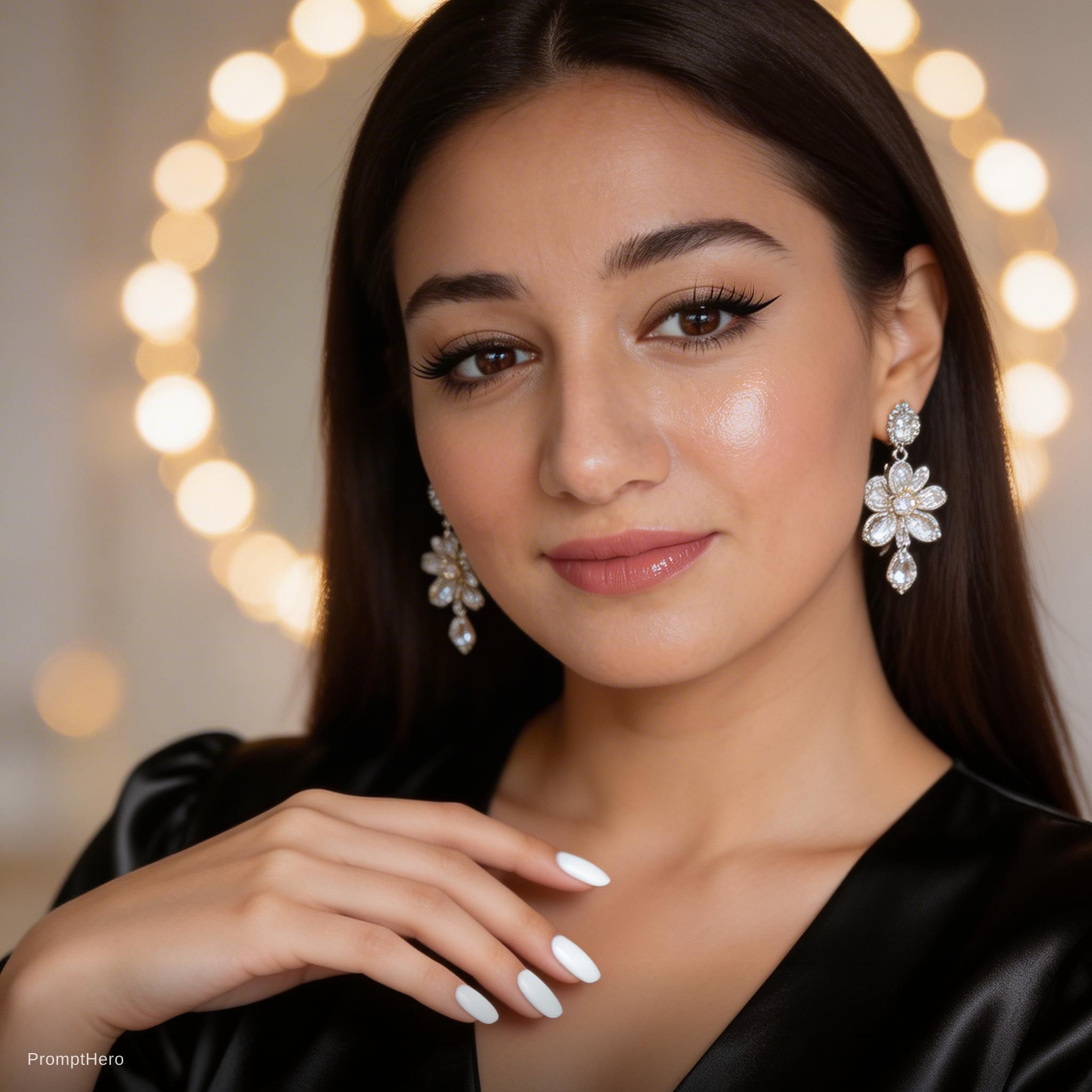 Seedream 5 prompt: Ultra-realistic high-end beauty portrait of a youn... - Seedream 5