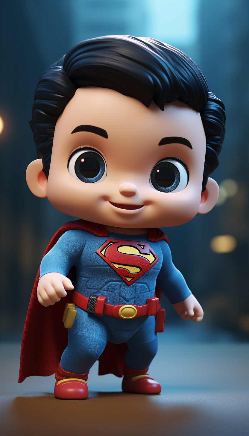 AI generated: Superman baby (Midjourney - Character Design)