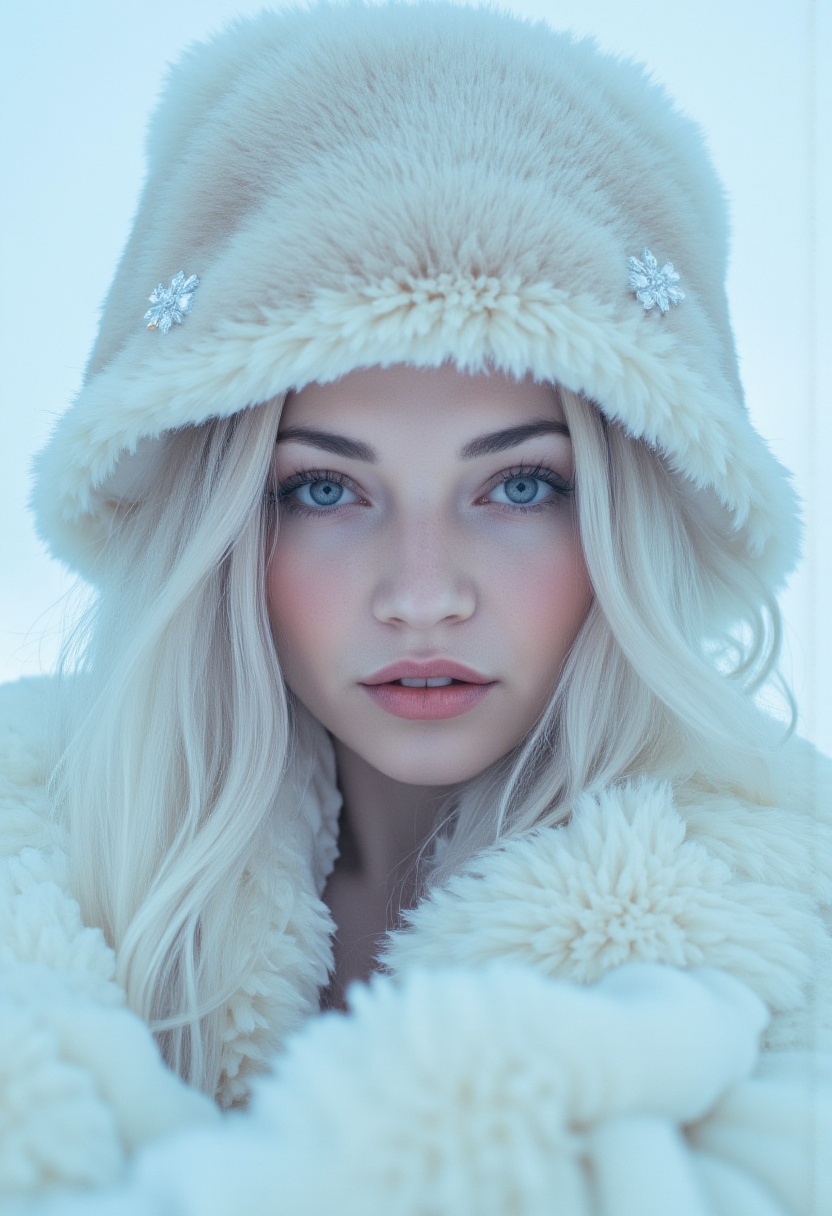 AI generated: FLUX prompt: A lithe ethereal woman with silvery-white hair flo... (FLUX - Portraits)