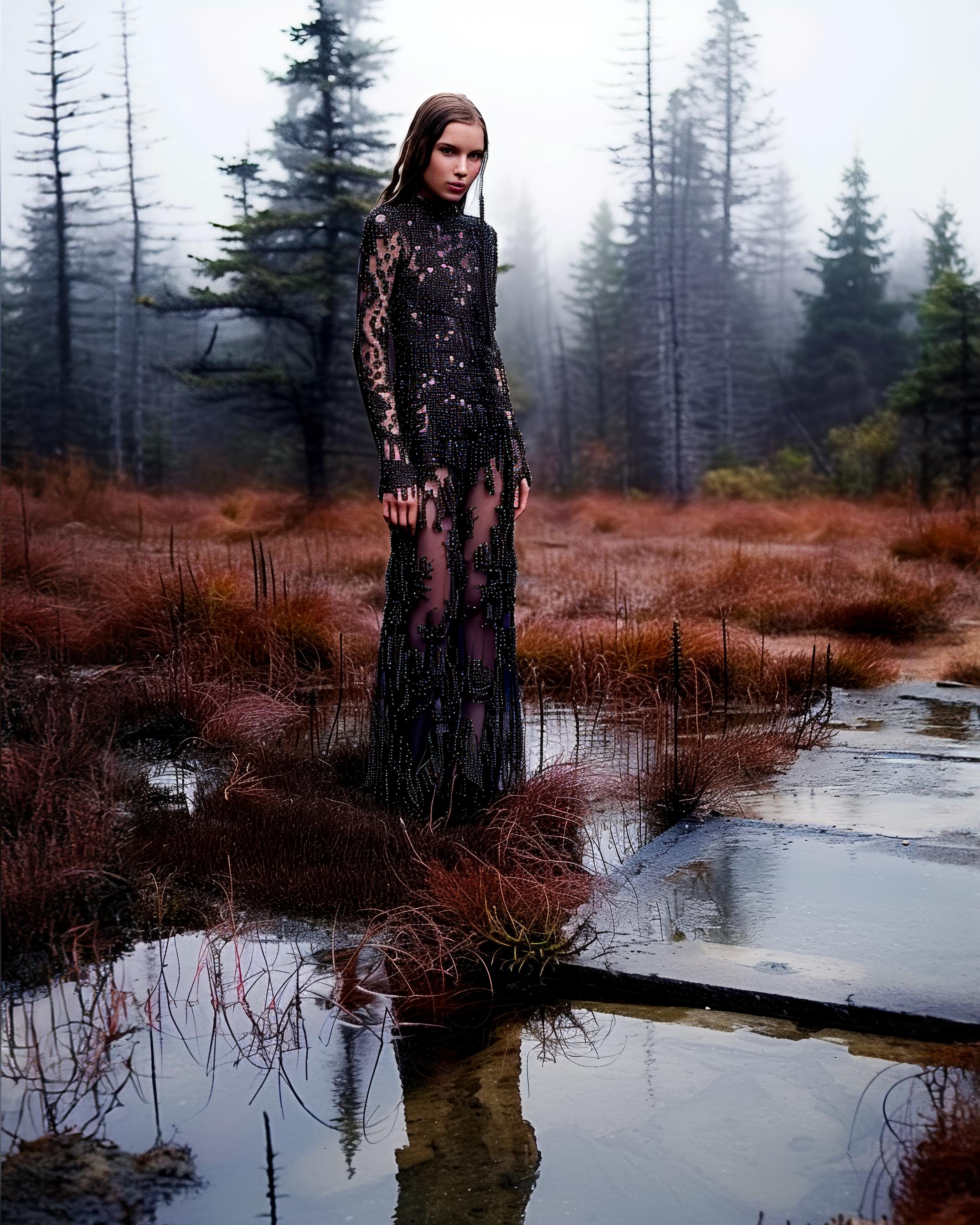 AI generated: Out in the wilds (Midjourney - Fashion)