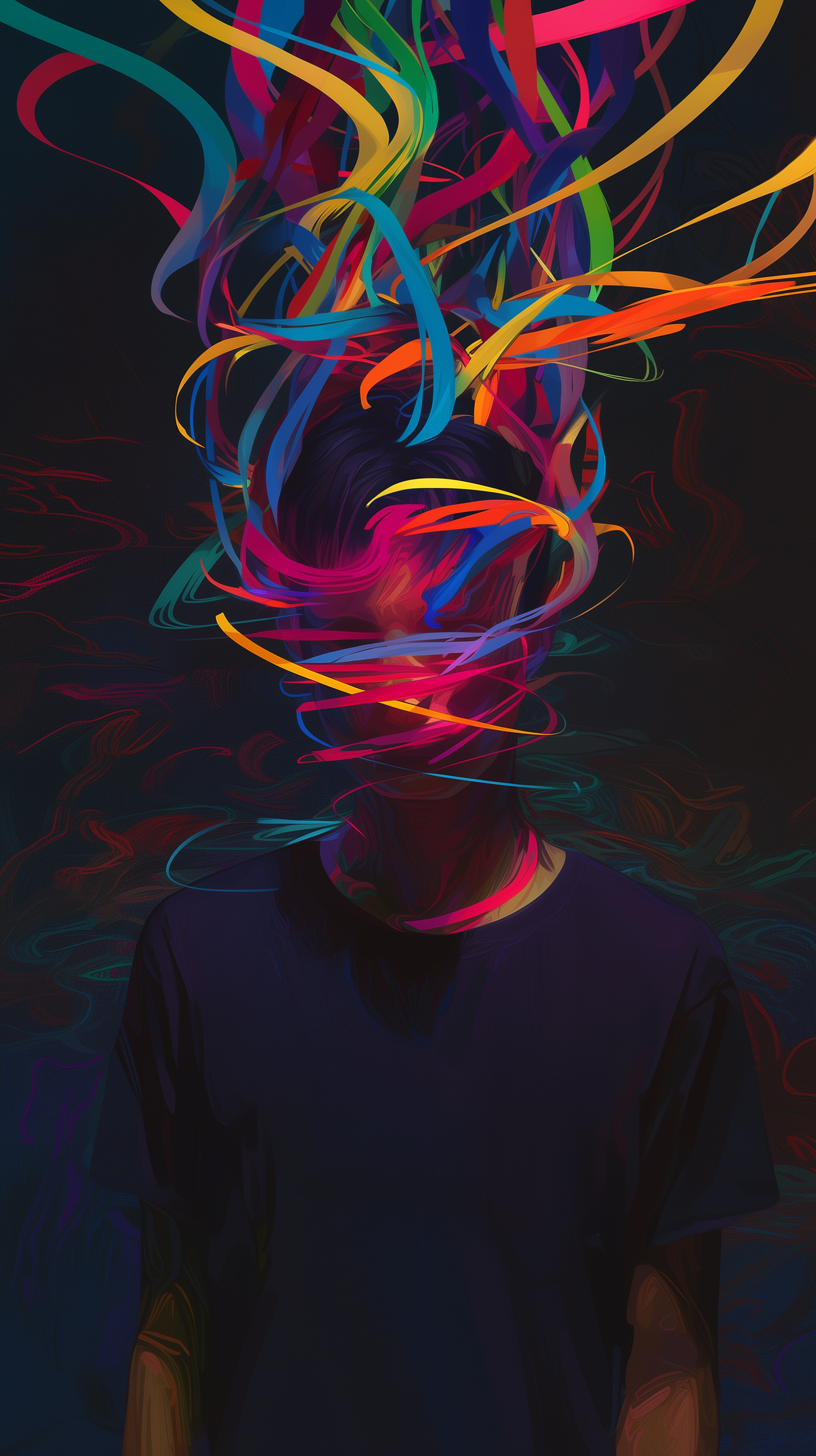 AI generated: Whirl Portrait (Midjourney - Portraits)