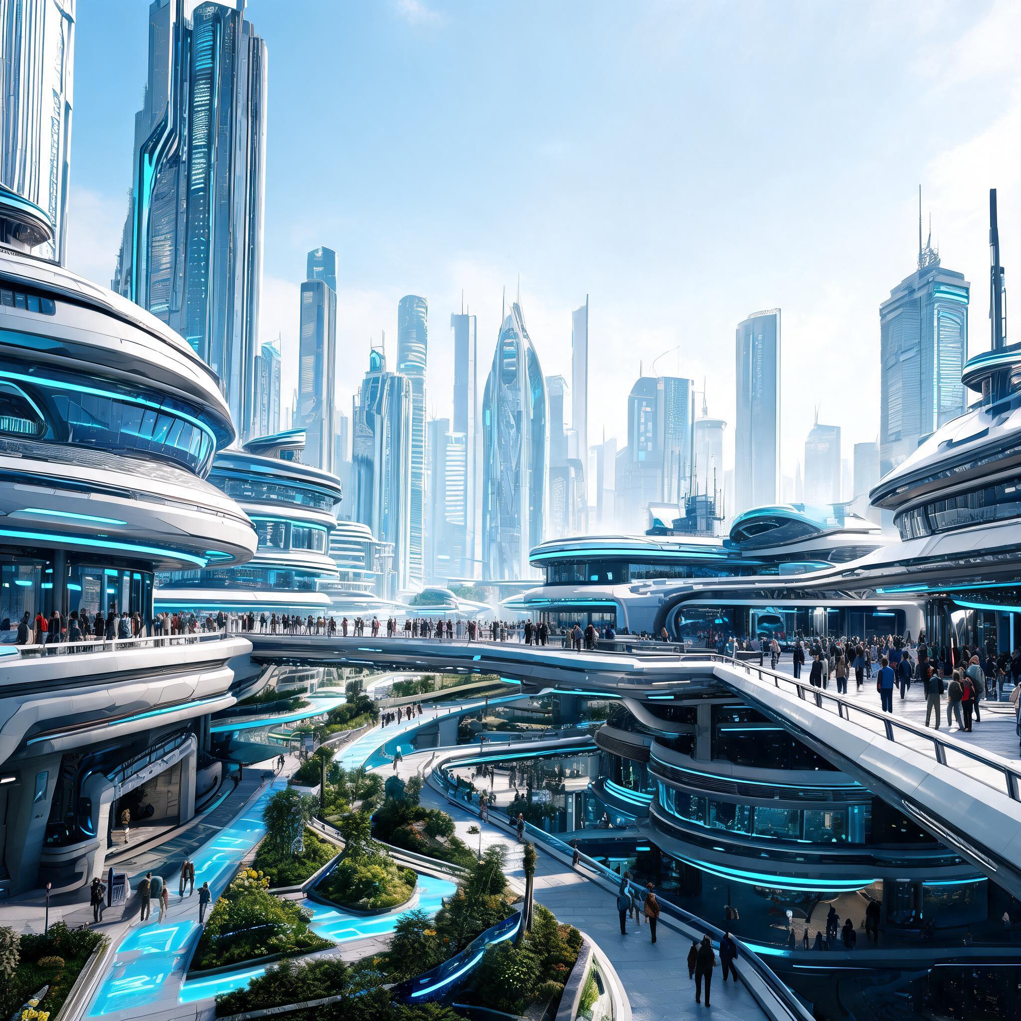 AI generated: Seedream 5 prompt: Create an image of a futuristic Central Mega City.... (Seedream 5 - Concept Art)