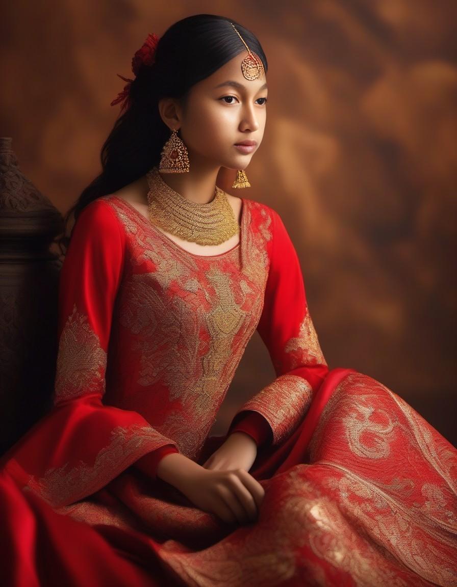 DreamShaper prompt: red dress is a breathtaking masterpie...